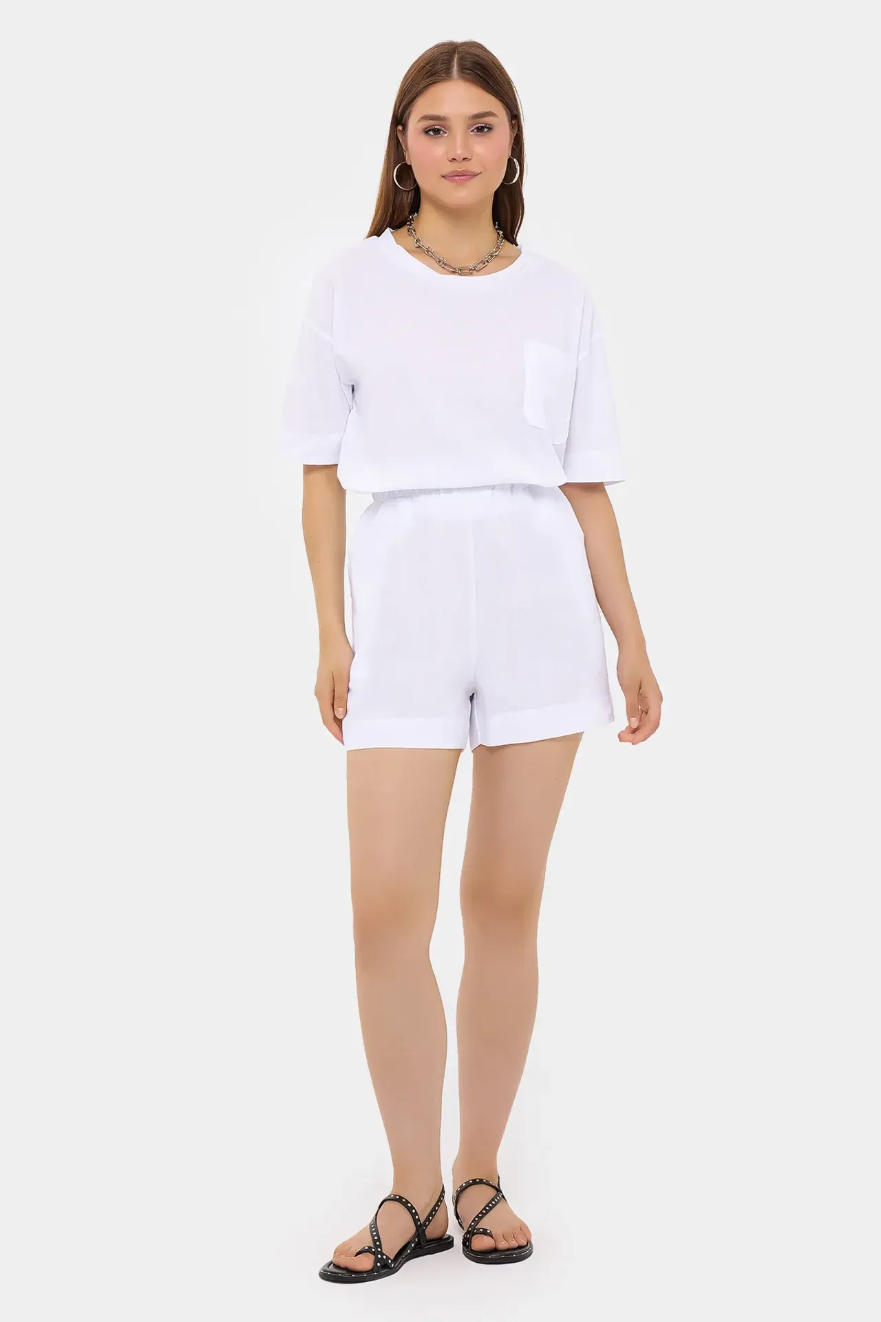 High-Waist Baggy Coords Set