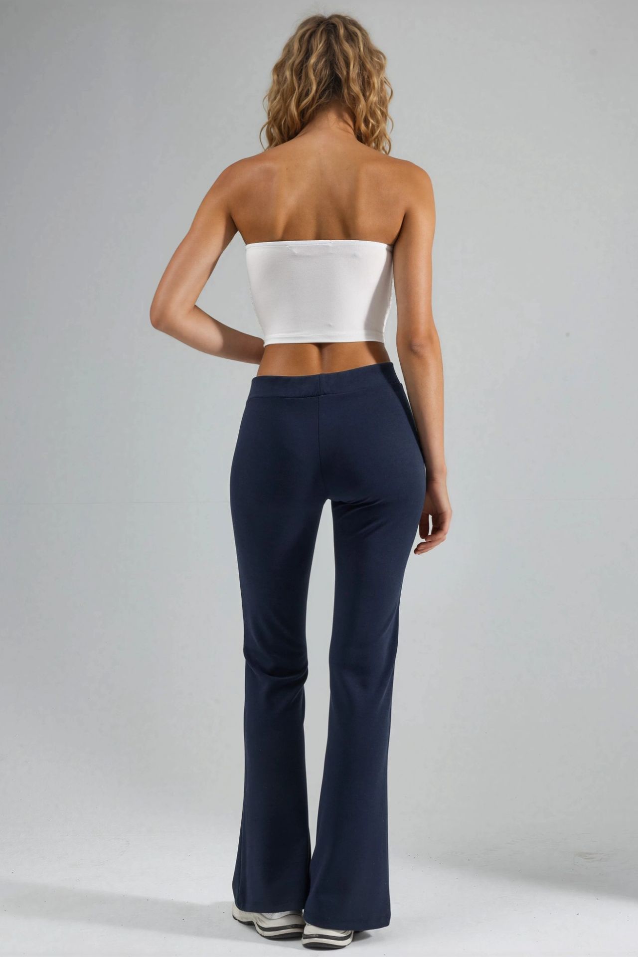BUSEM Ribbed Elastic Flare Pants 3