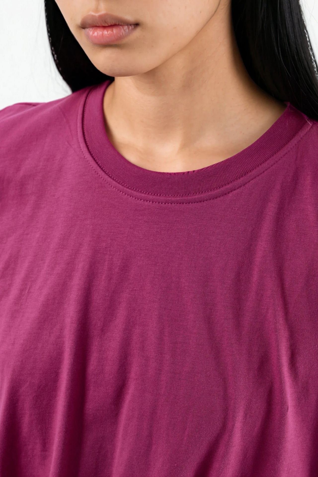 BUSEM Crew Neck Crop Blouse with Elastic 5