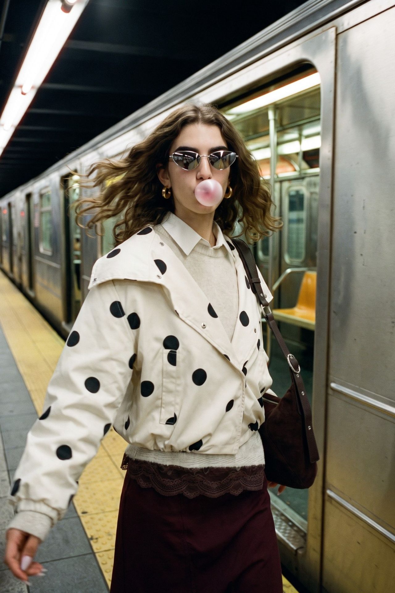 Polka Dot Bomber Jacket 3