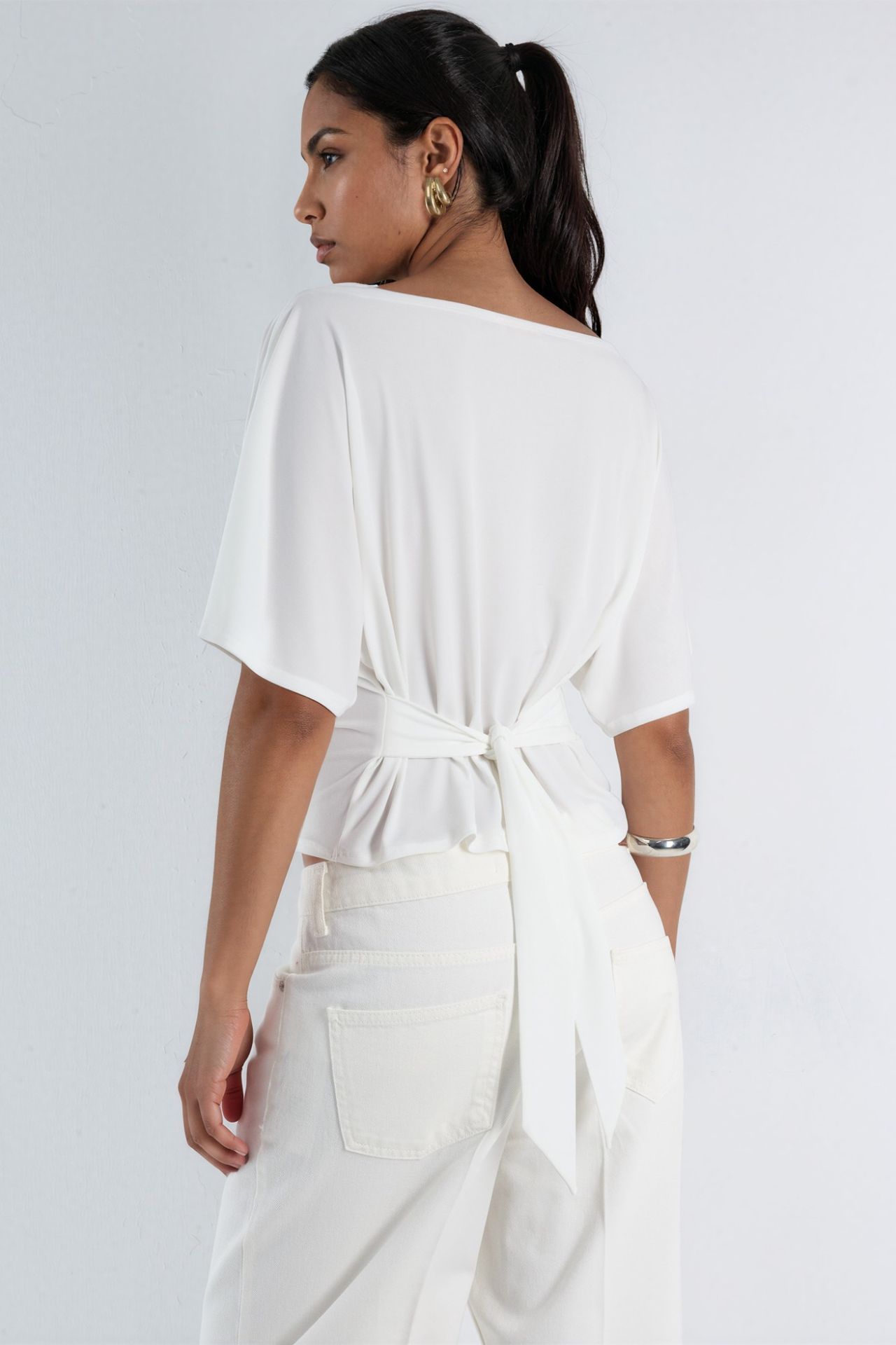 Boat Neck Knitted Top