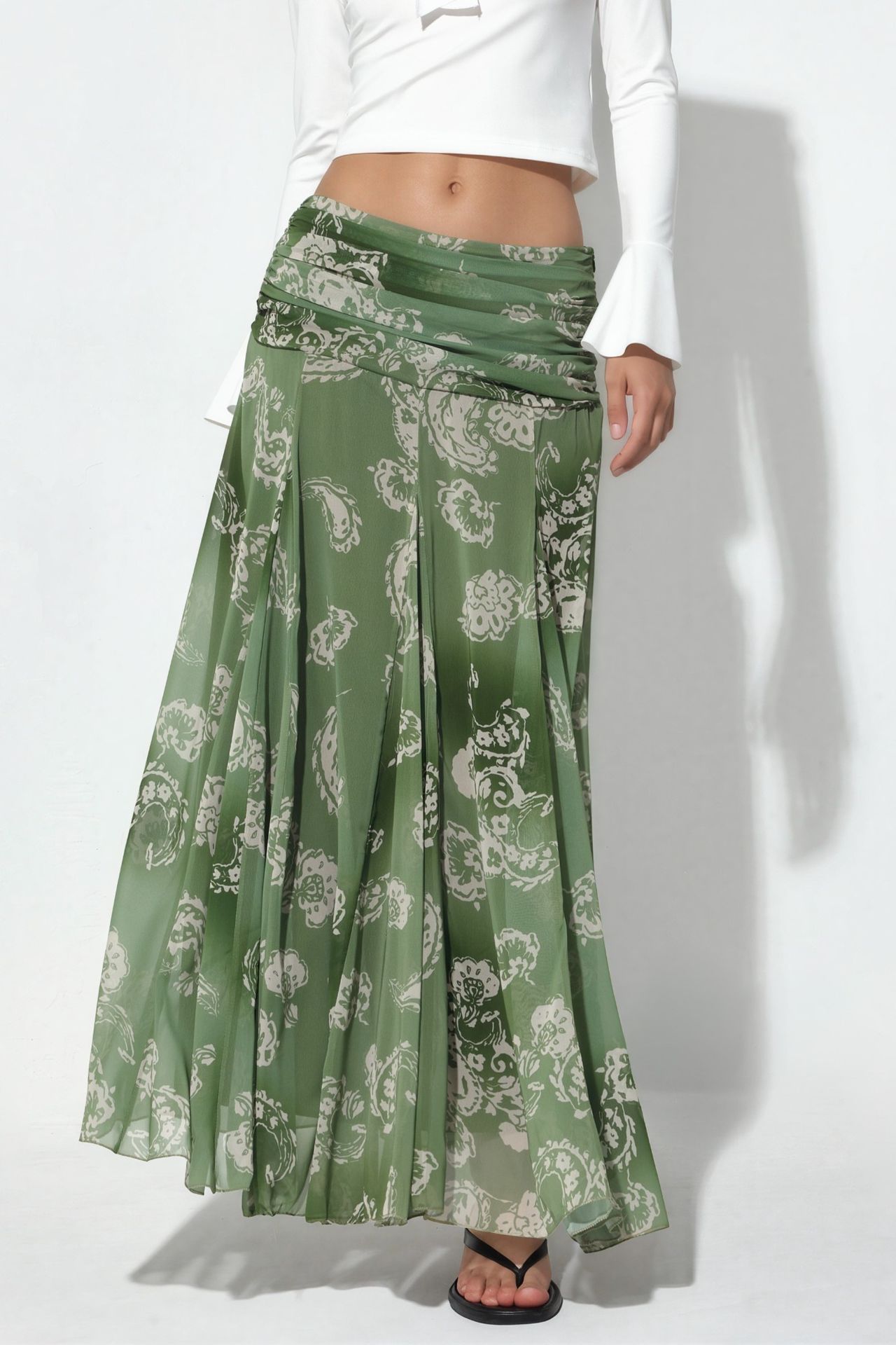 BDART High Waist Paisley Maxi Skirt