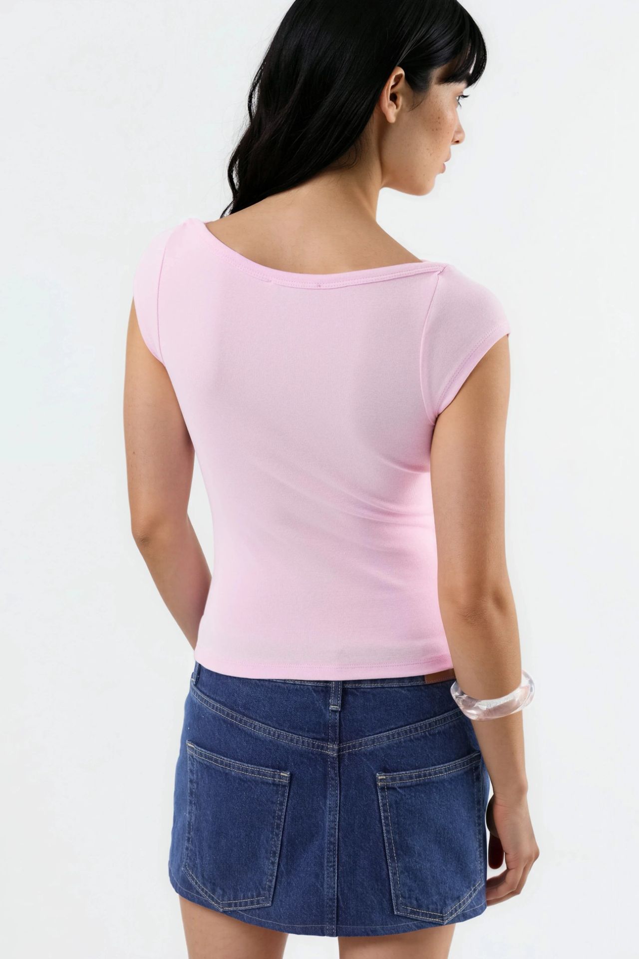 BUSEM Slim Fit Boat Neck Blouse 3