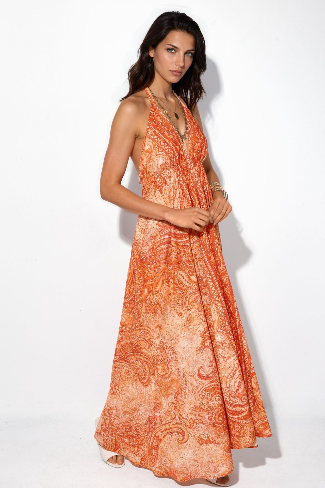 Ethnic Patterned Bohemian Maxi Dress 4