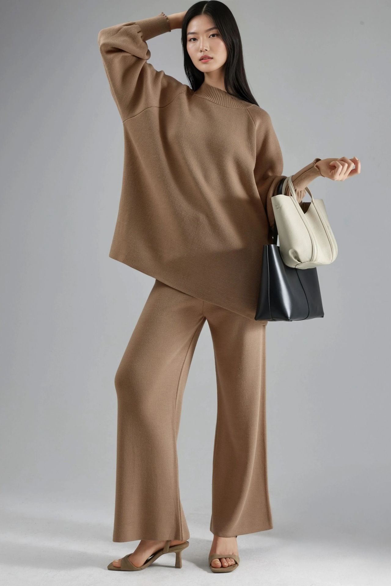 MY FASHION Loose Fit Sweater & Pants Knit Co-ord Set 2