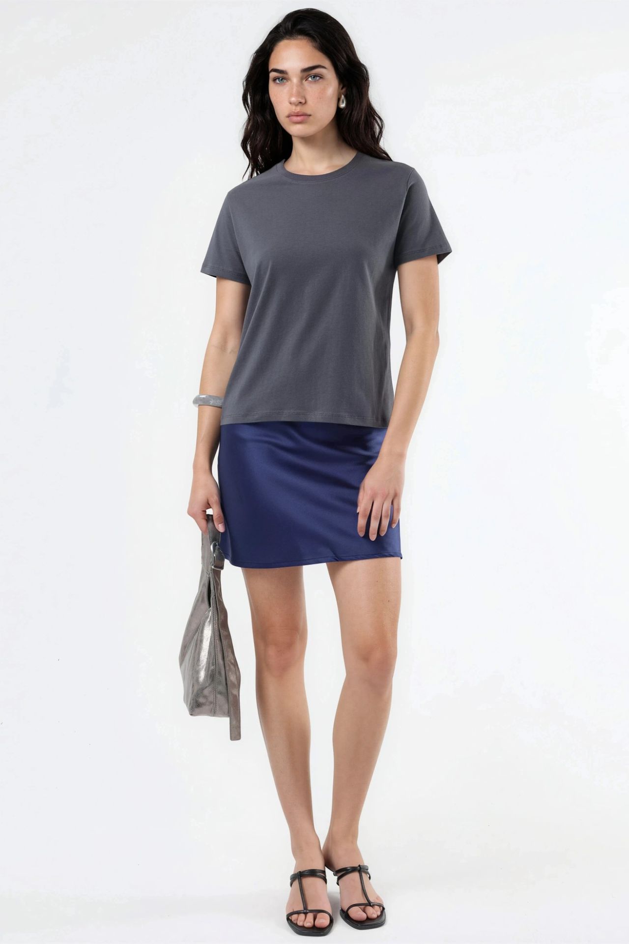 BUSEM Plain Crew Neck Cotton T-Shirt 5