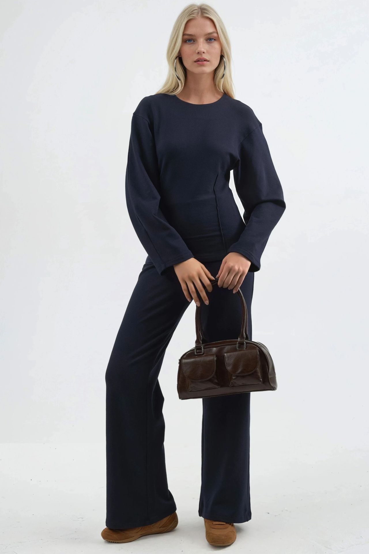 BUSEM High Waist Pull-On Straight Leg Pants 5