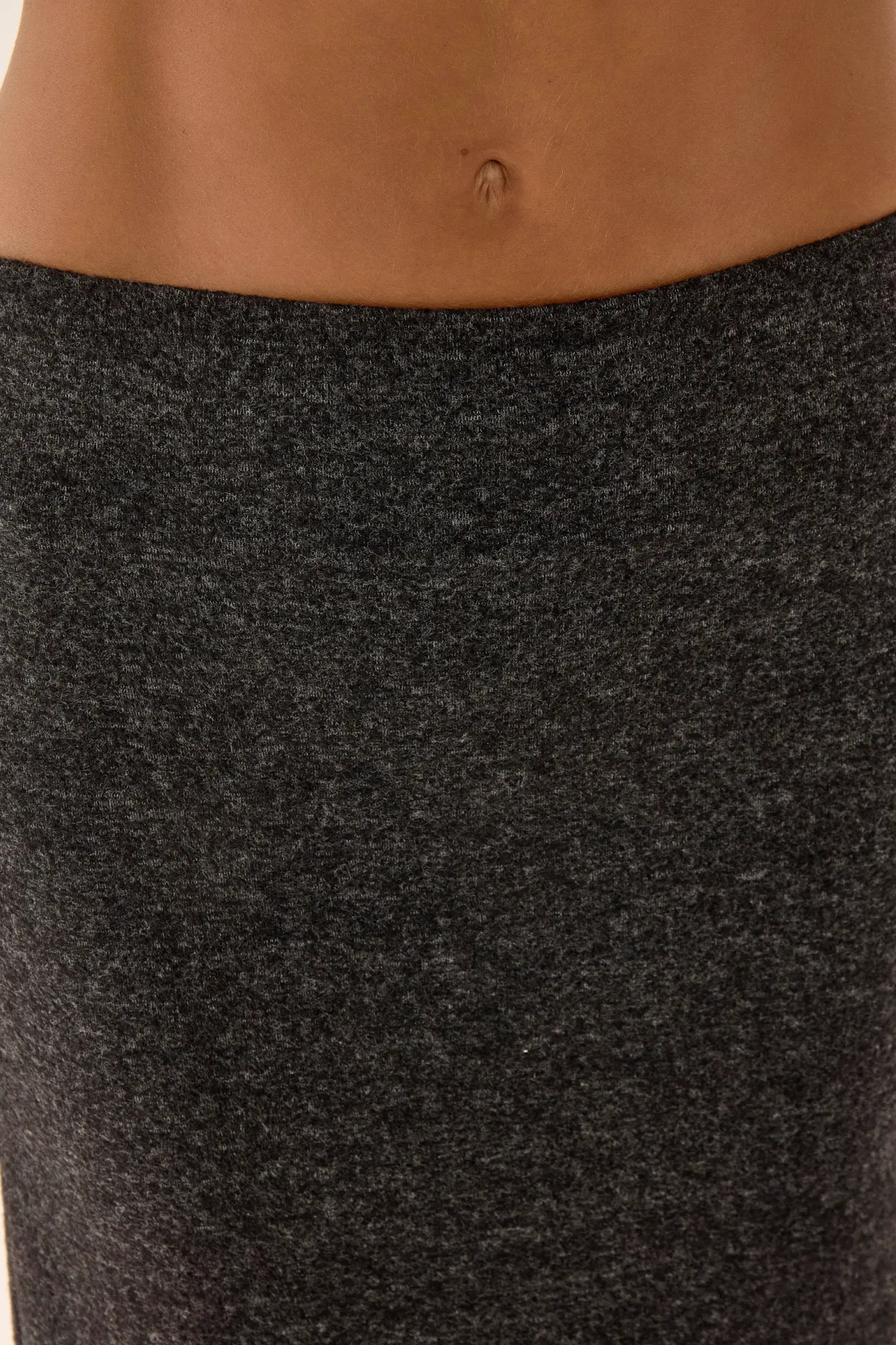 Textured High Waist Maxi Skirt