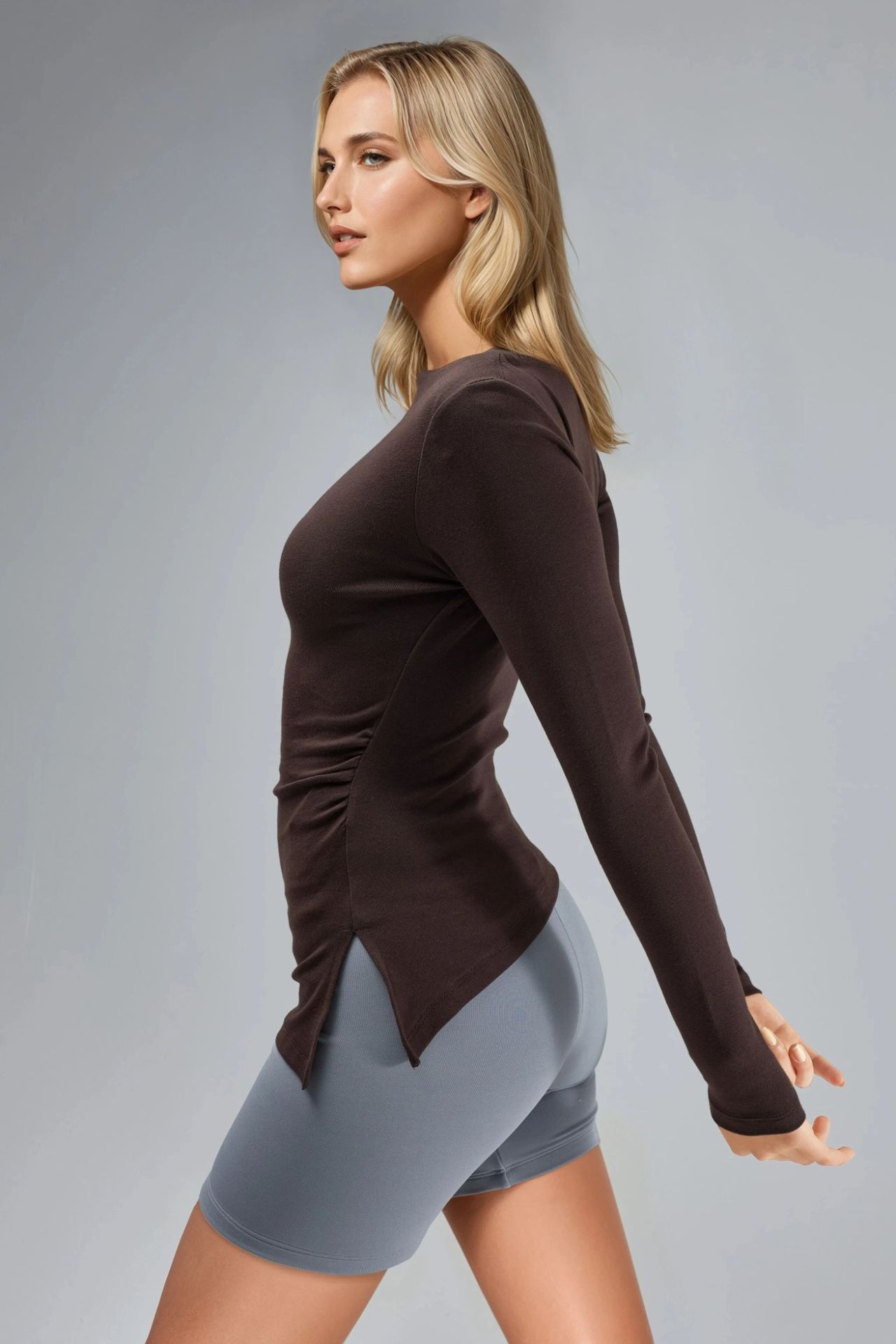 BUSEM Boat Neck Cotton Blouse 3