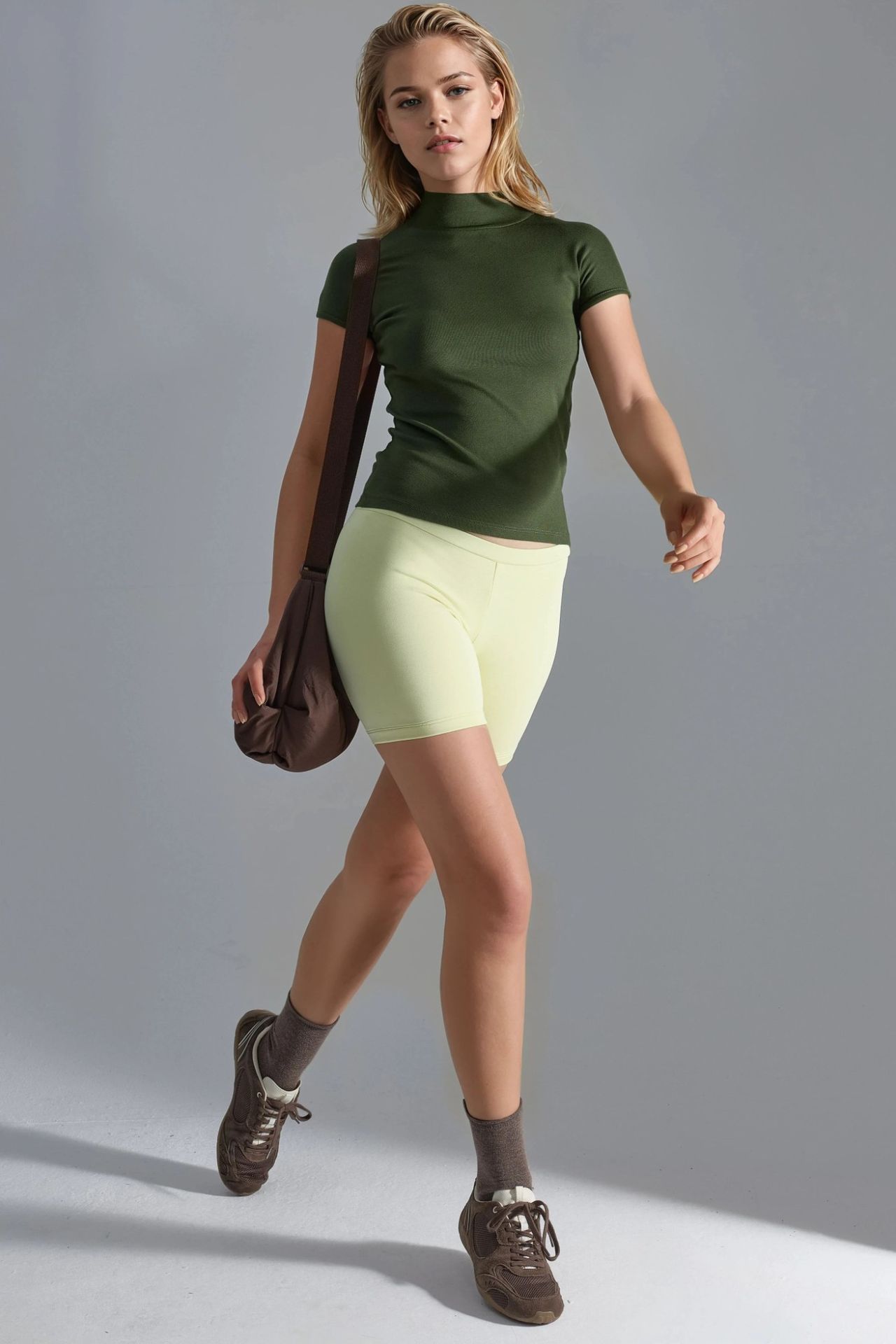 BUSEM Fitted Half Turtleneck Cotton Blouse 5