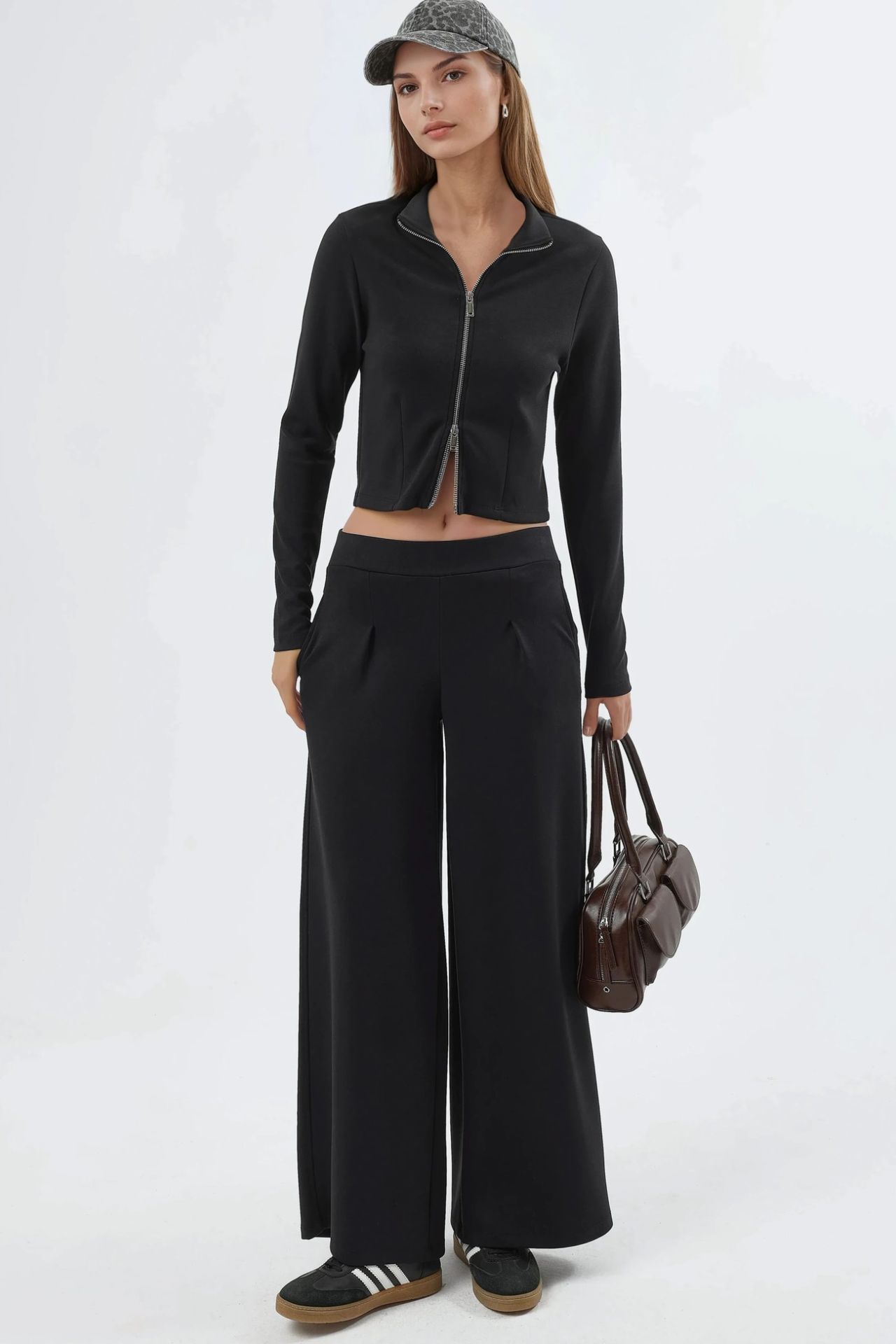BUSEM Fitted Knitted Jacket with Zipper Closure 6