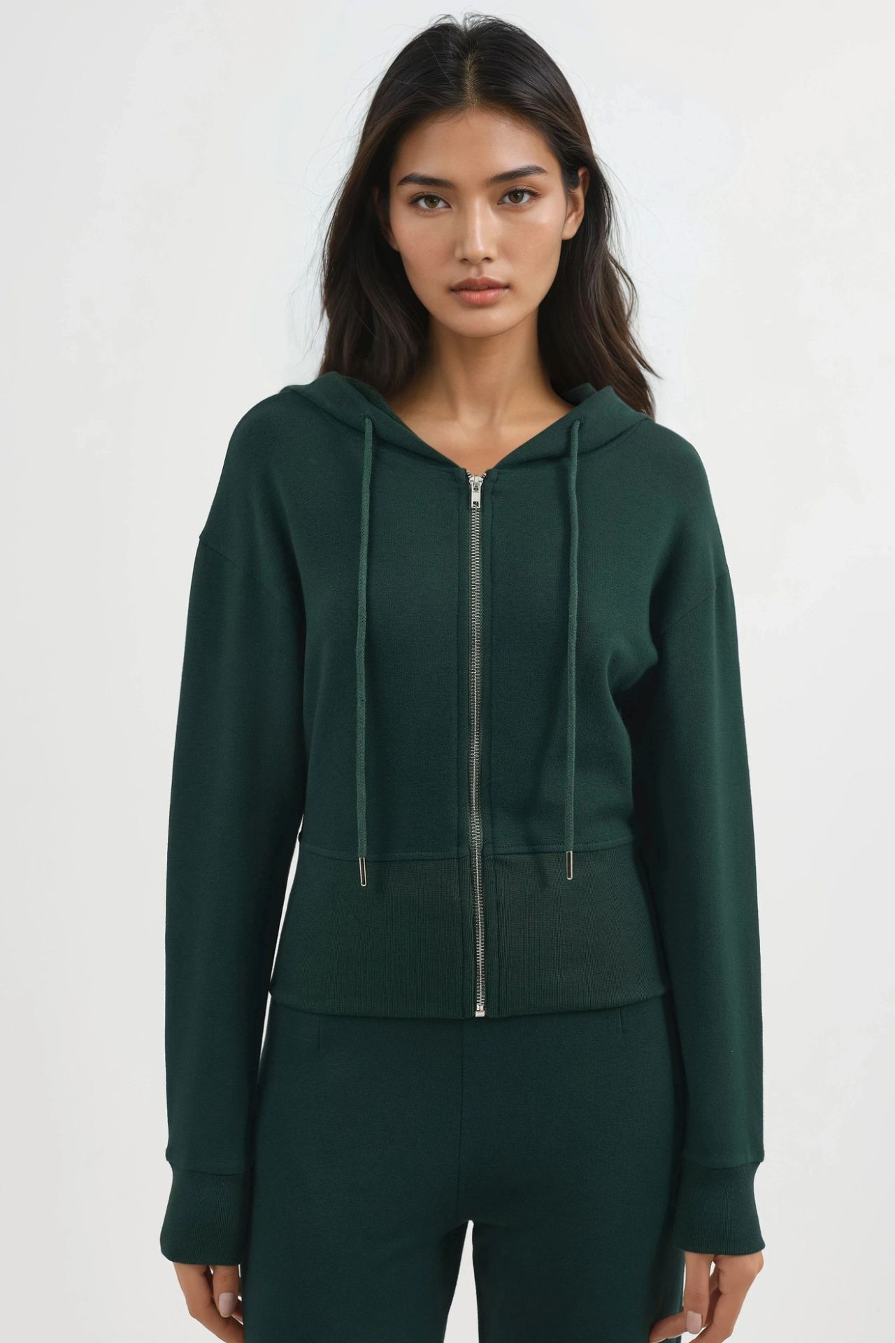 BUSEM Hooded Long Sleeve Zipper Jacket 7