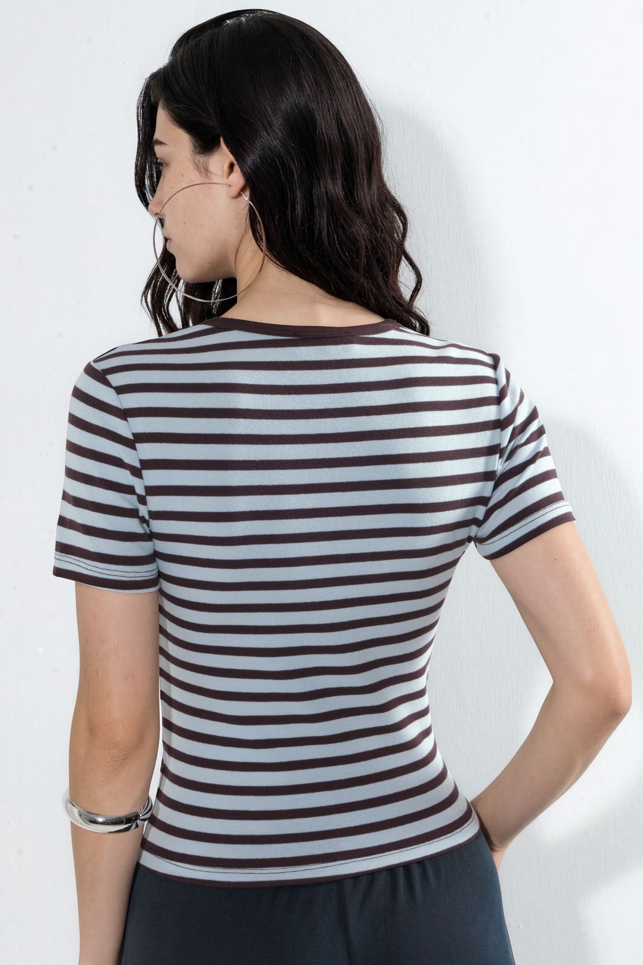 BUSEM Striped Crew Neck T-Shirt 3
