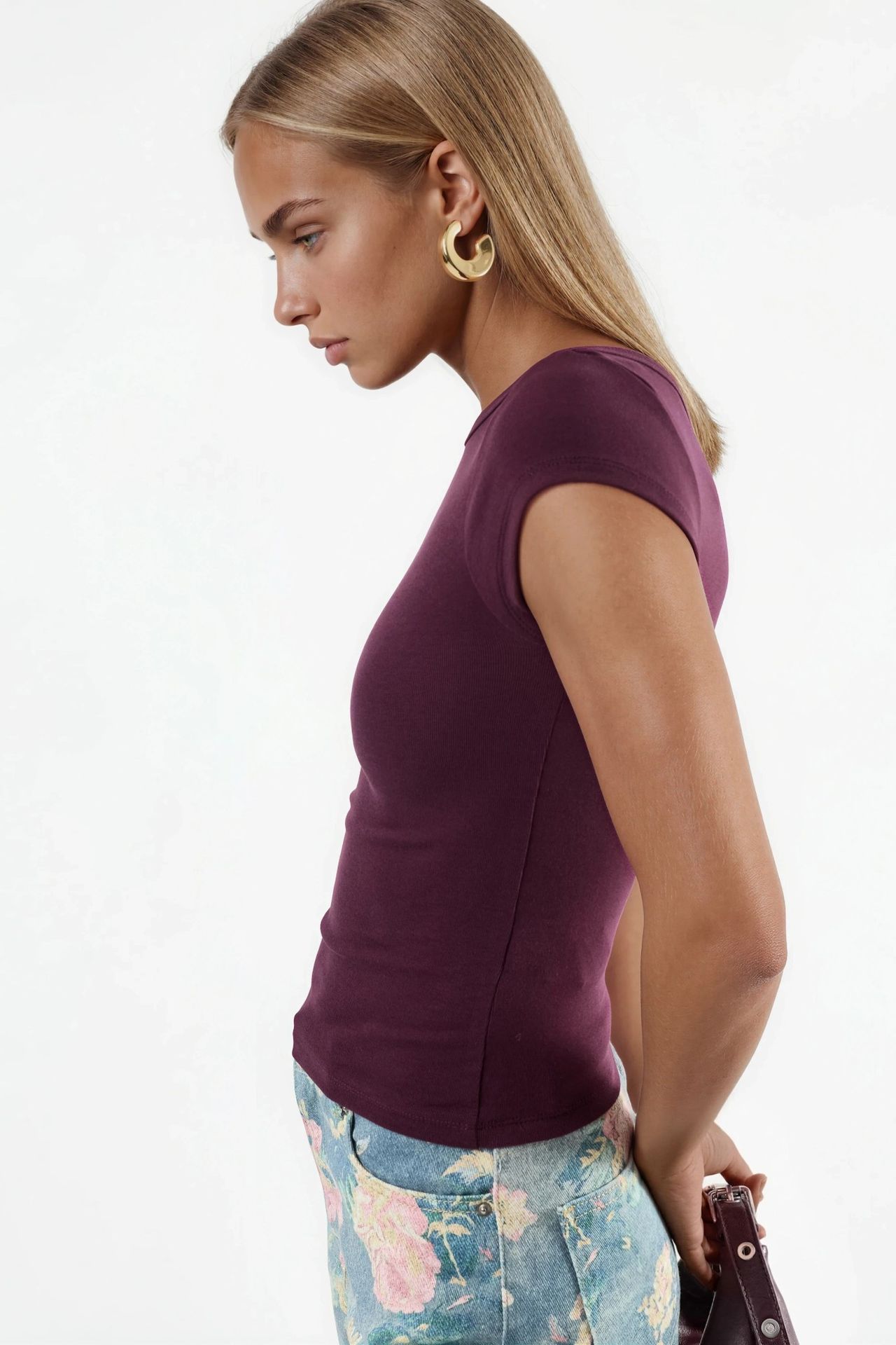 BUSEM Slim Fit Boat Neck Blouse 2