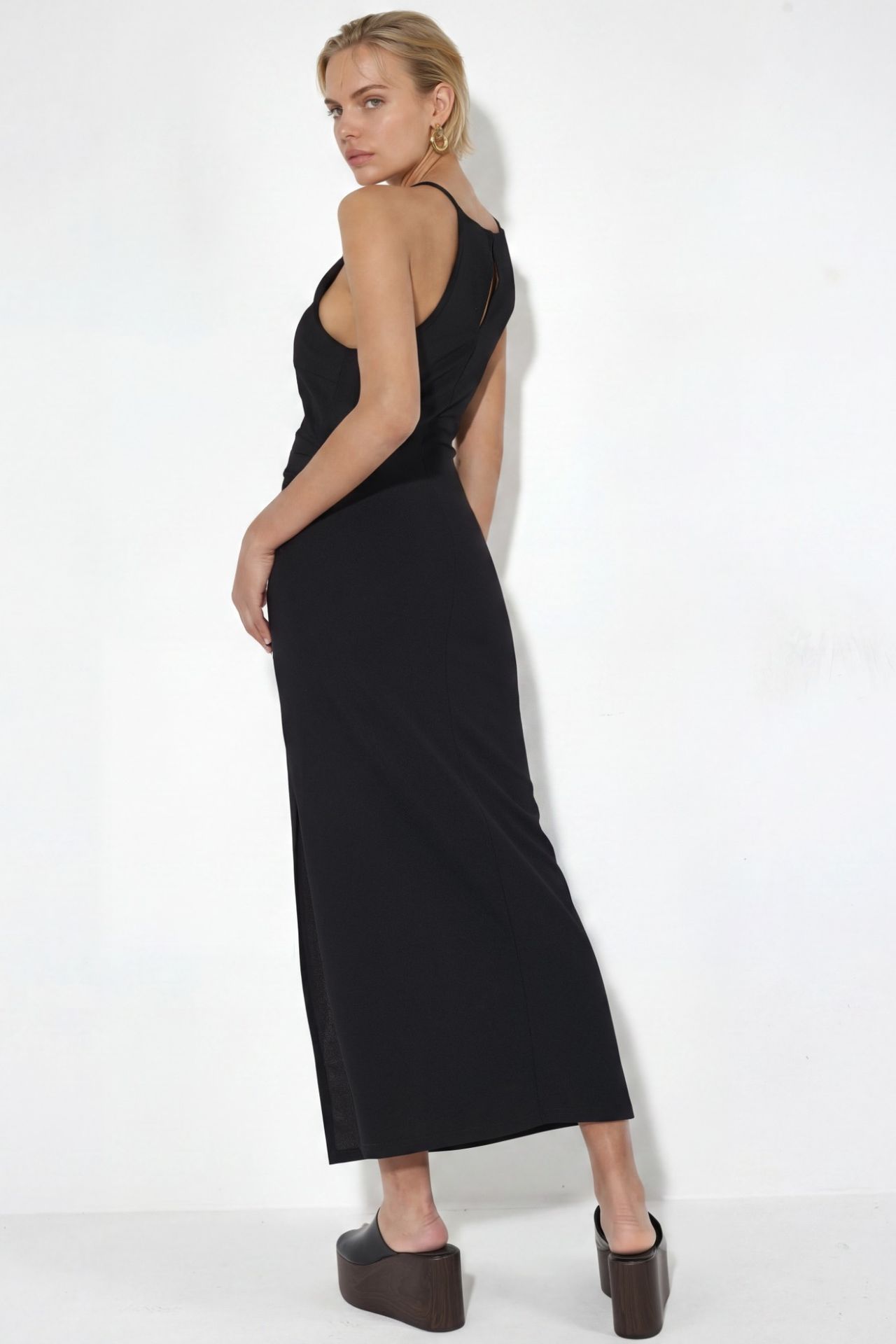 BUSEM Maxi Dress with Drape Detail 3