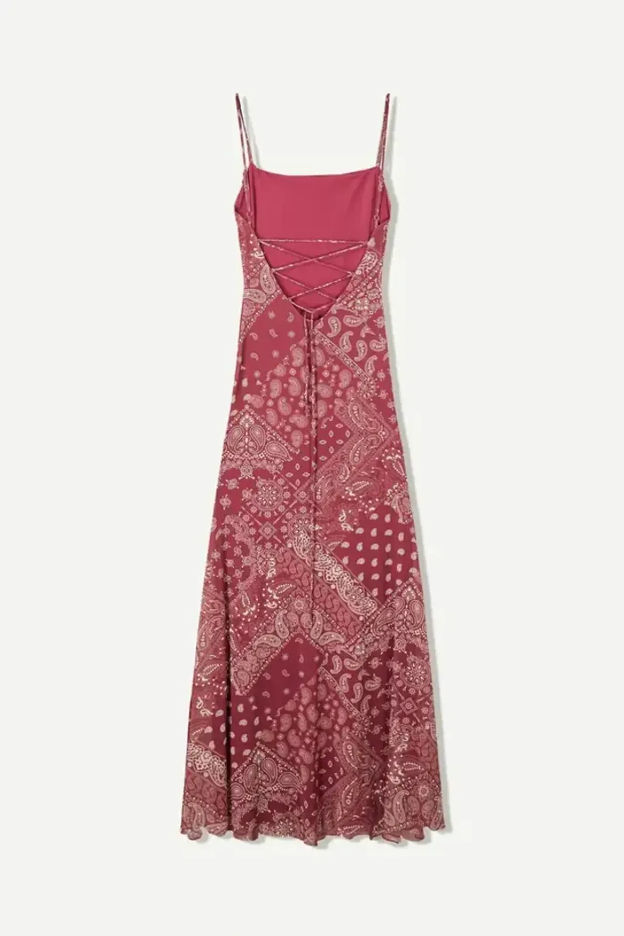 Square Collar Printed Midi Dress 6