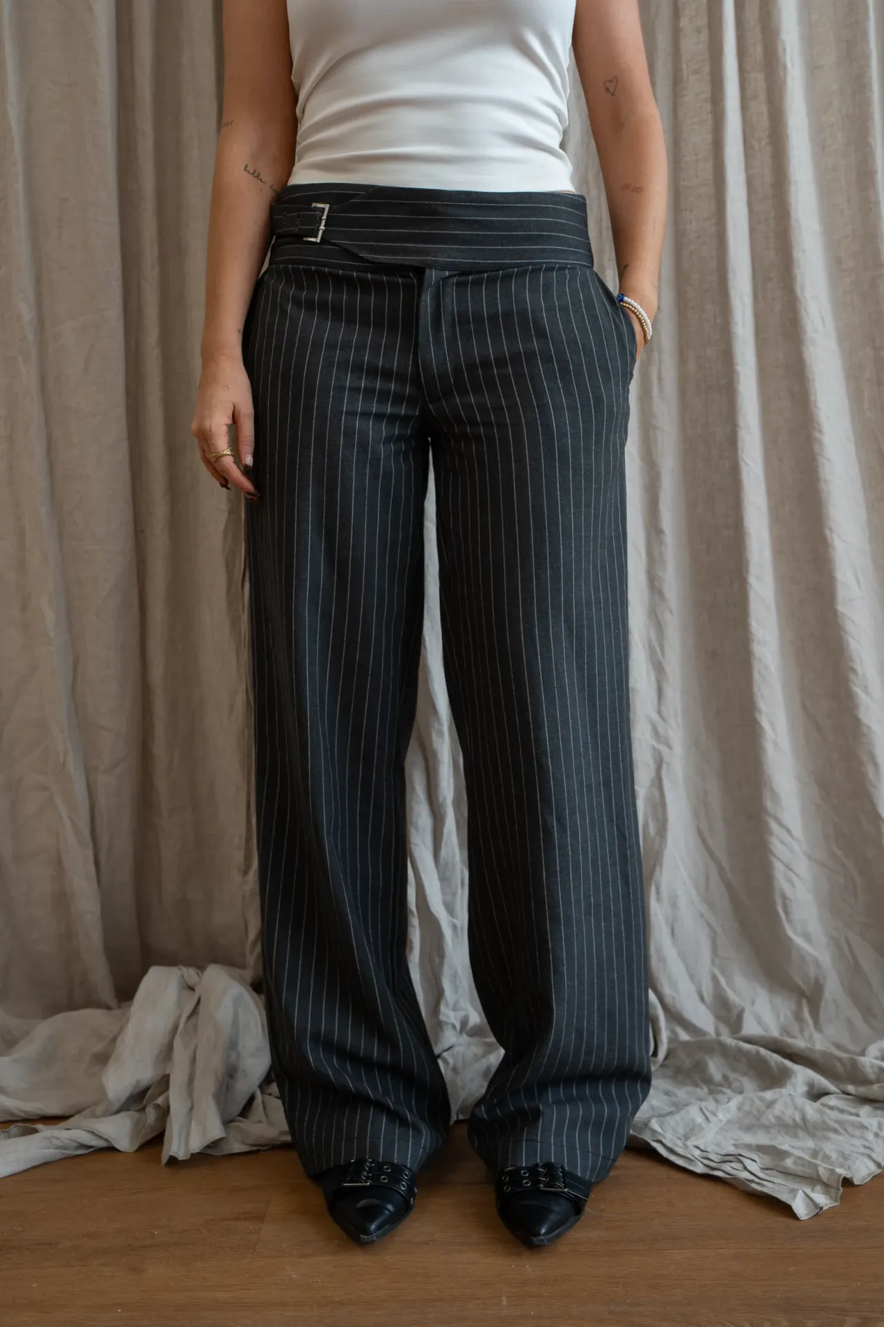 Jennifer Pin Stripe Pants 