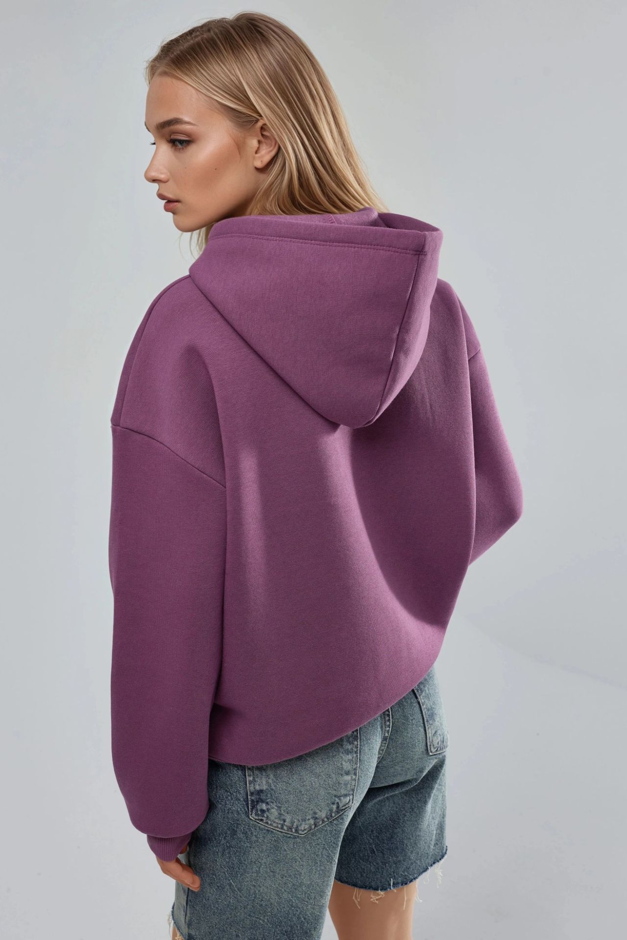 BUSEM Oversized Printed Hooded Sweatshirt 4