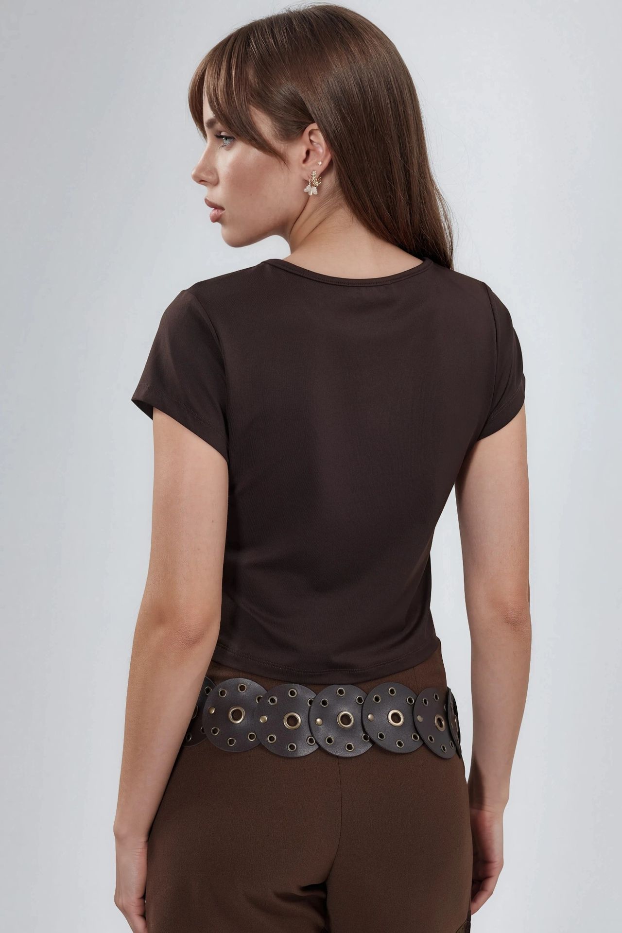BUSEM Slim Fit Crop Jersey Top 4