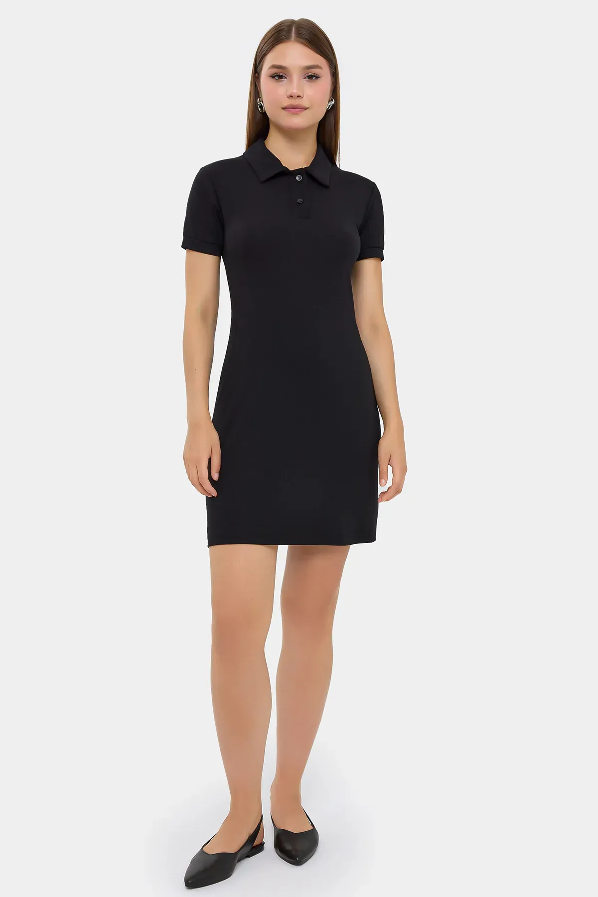 Button-Detail Mini Dress 2