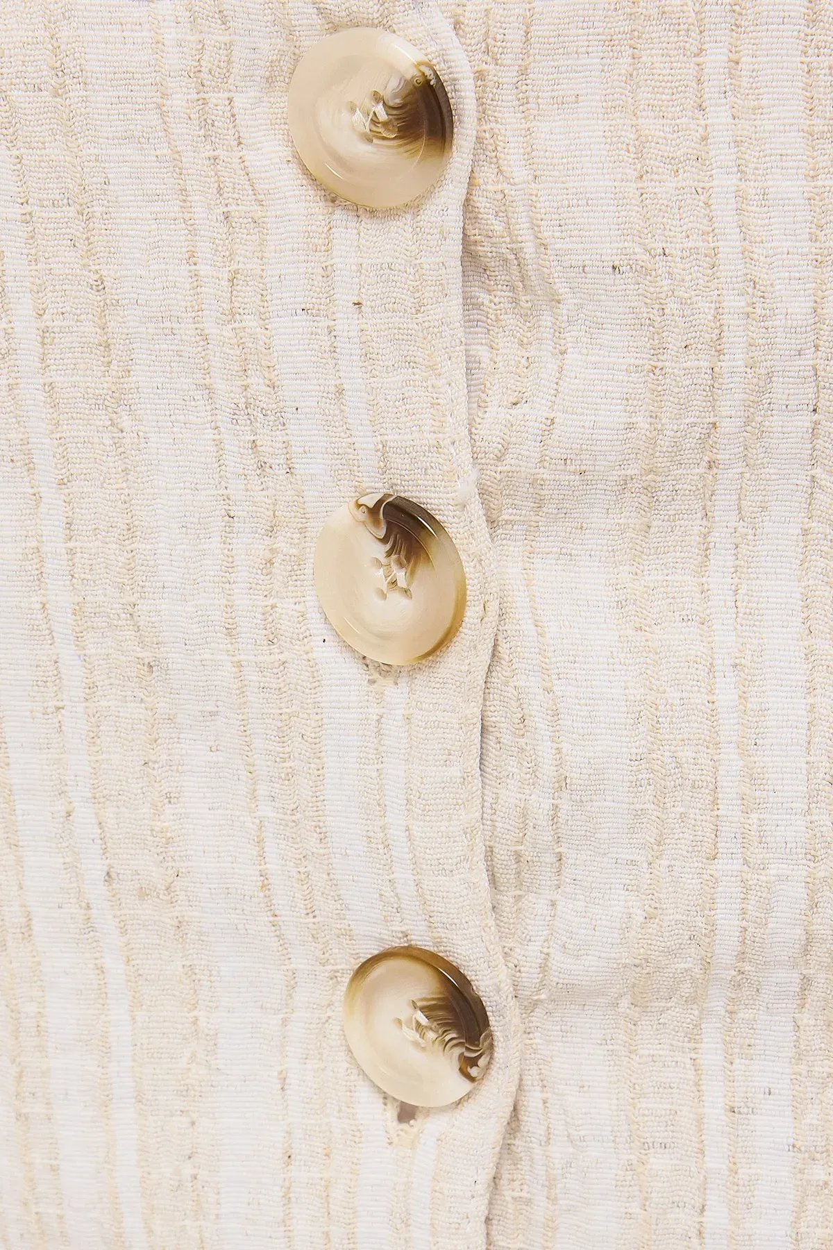 Square Neck Sleeveless Coords Set with Button Detail 5