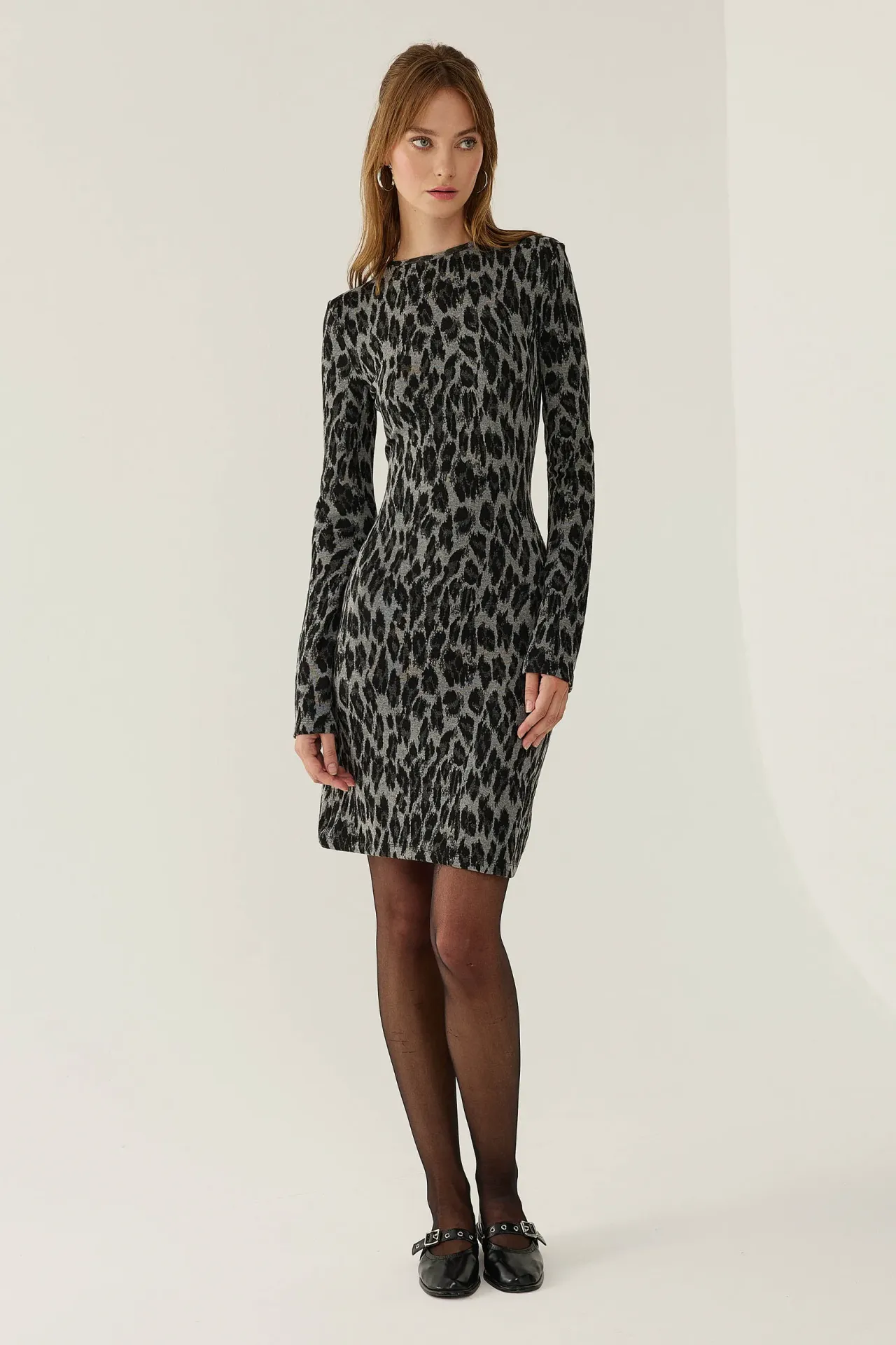 Animal Print Mini Dress