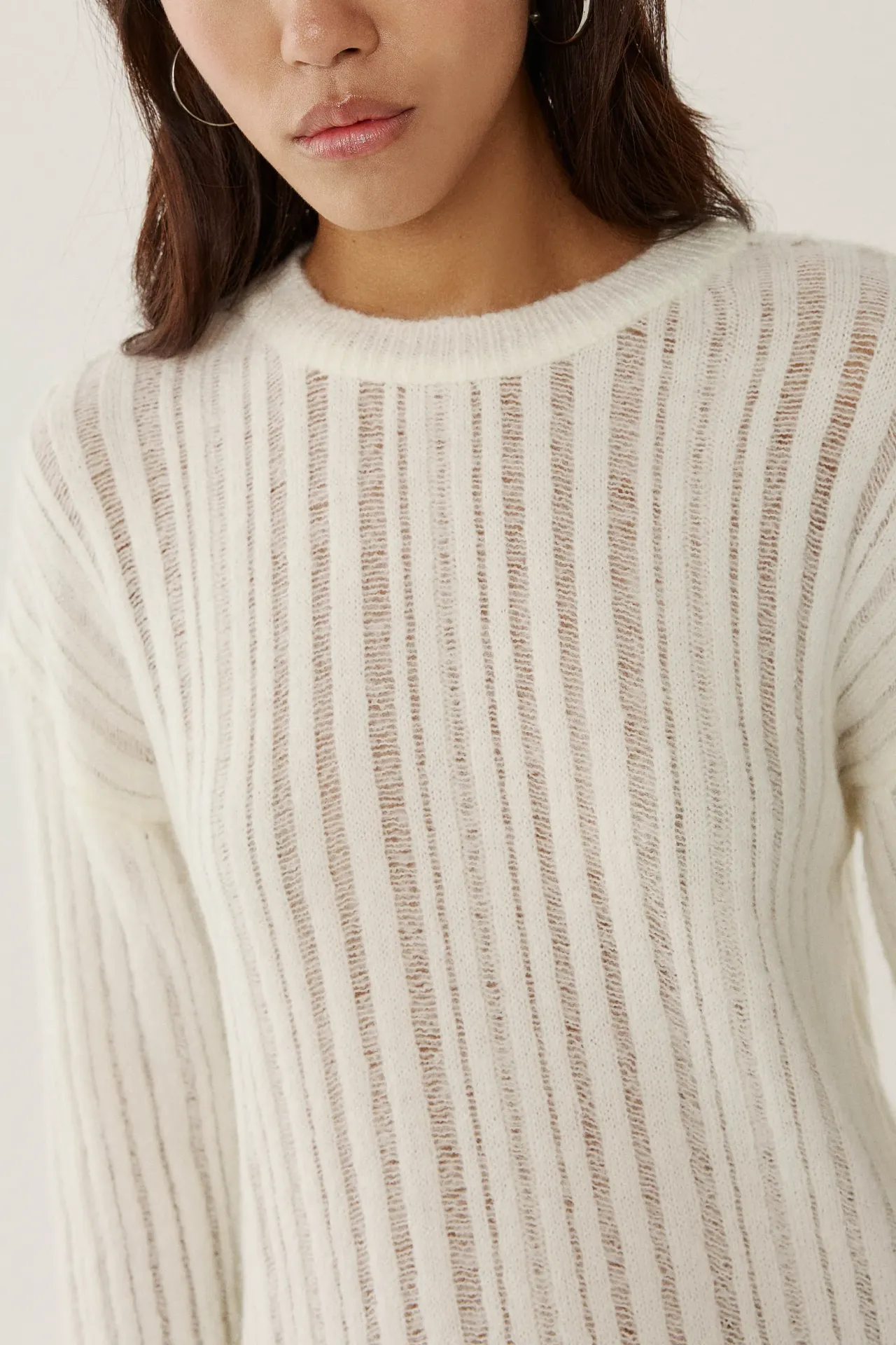 Relaxed Fit Crew Neck Sweater