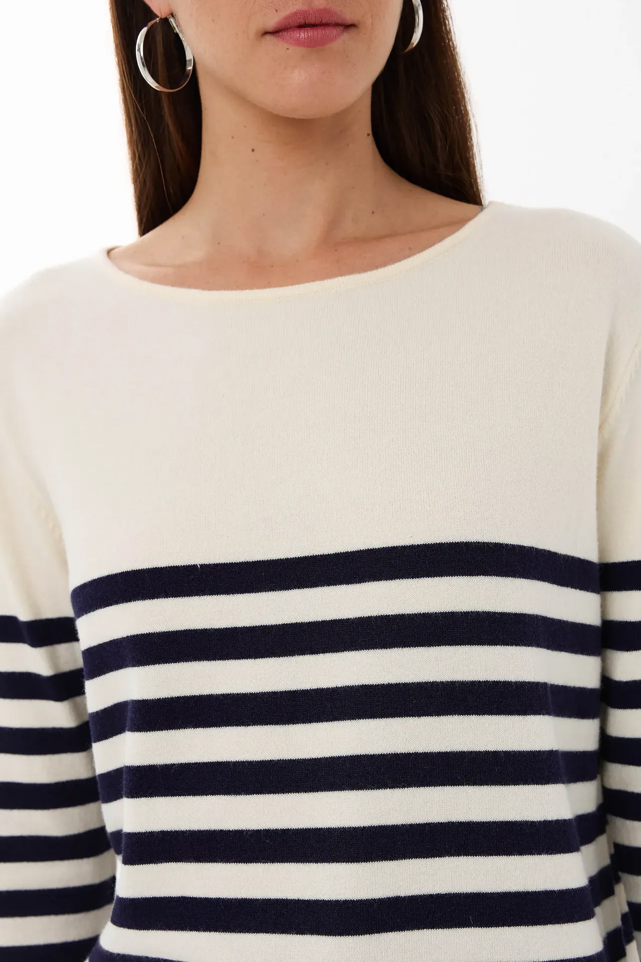 Striped Basic Knit Sweater