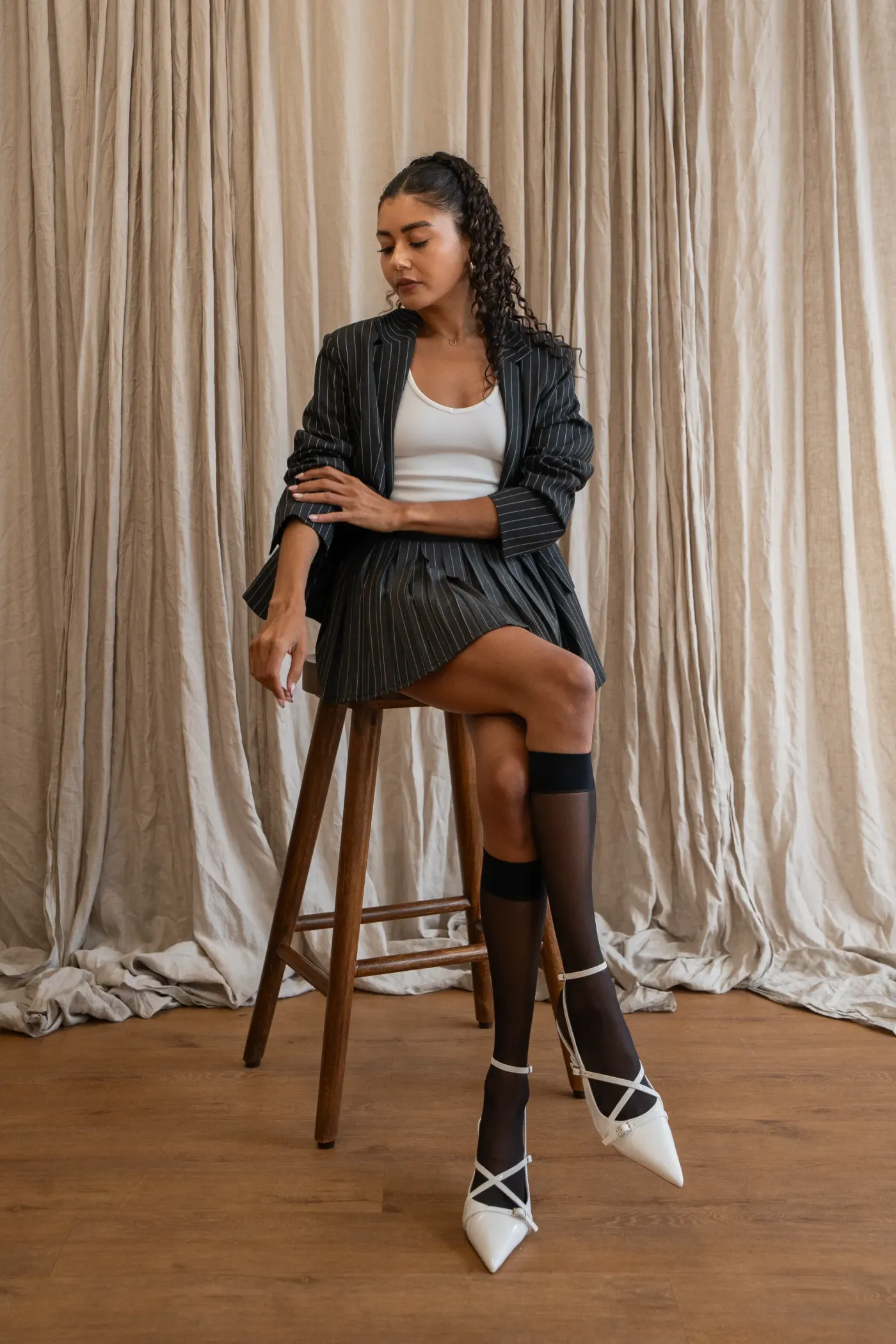 Reece Pin Stripe Blazer 1