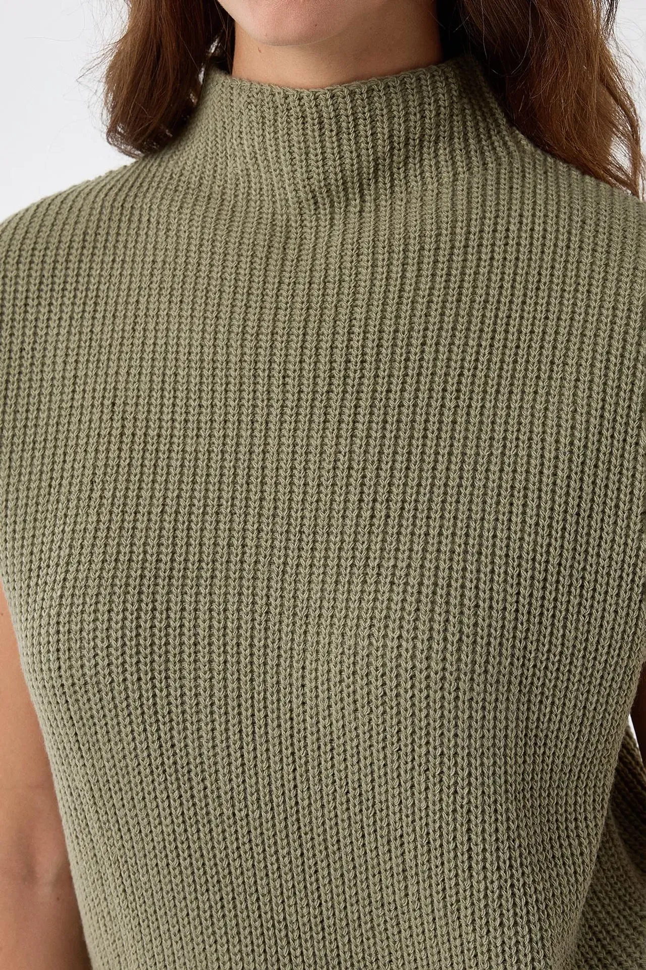 Half Turtleneck Knit Sweater