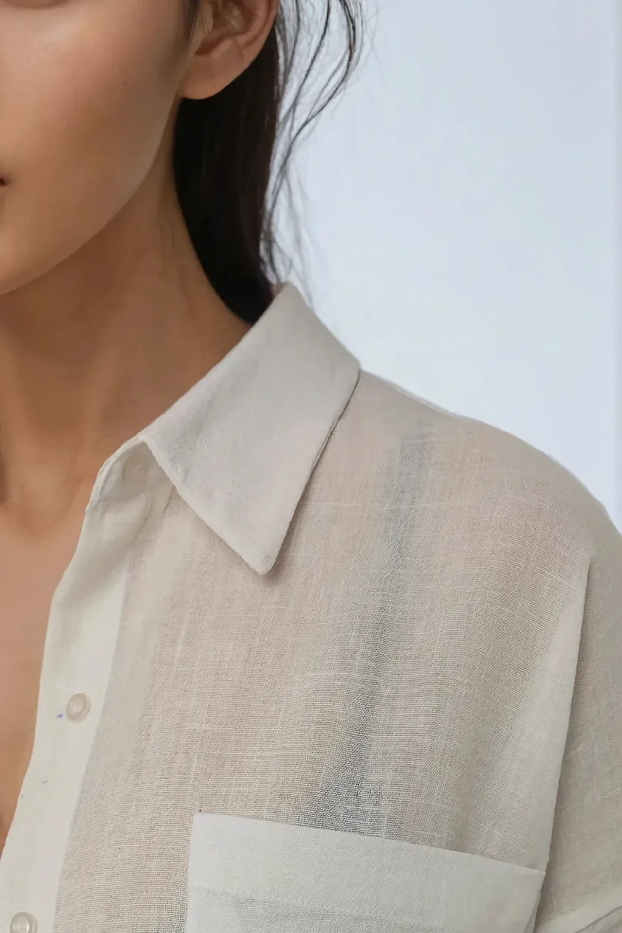 Linen Feel Regular Fit Shirt