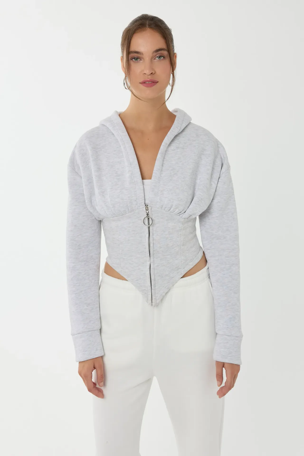 Crop Corset Hoodie