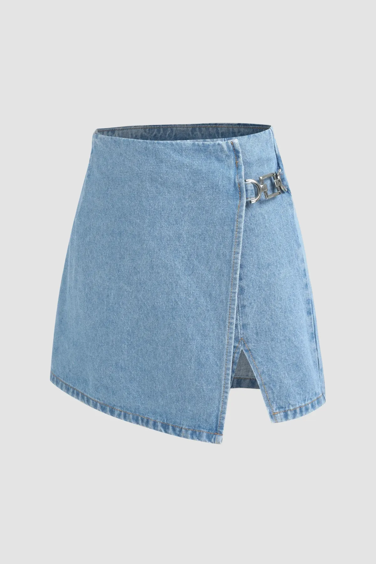 High Waist Denim Skorts 5