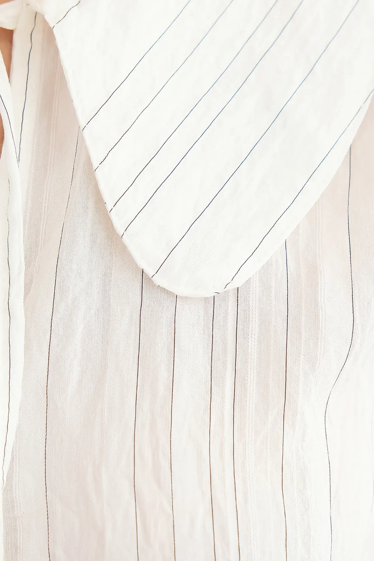 Tie-Front Cropped Blouse