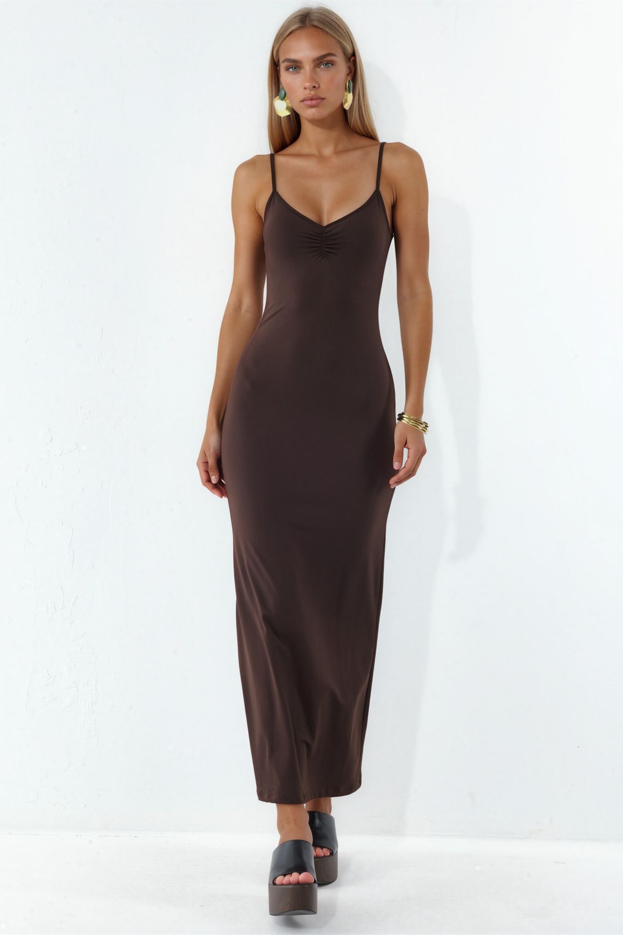 BUSEM Sleeveless midi slip dress 2