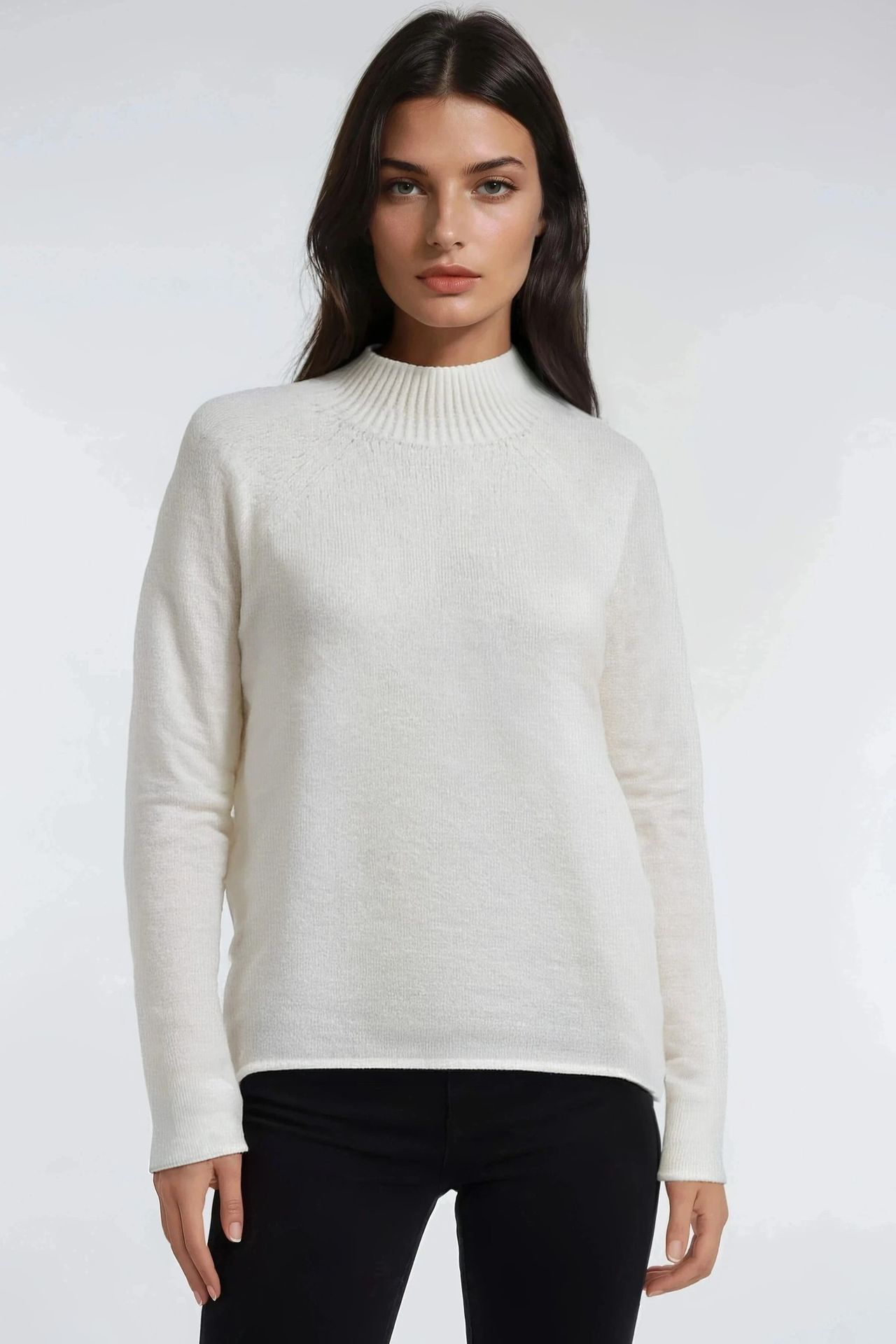 Mixray Knit Half Turtleneck Sweater 2