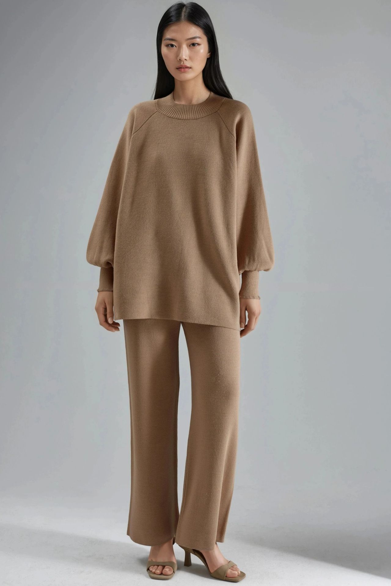 MY FASHION Loose Fit Sweater & Pants Knit Co-ord Set 1