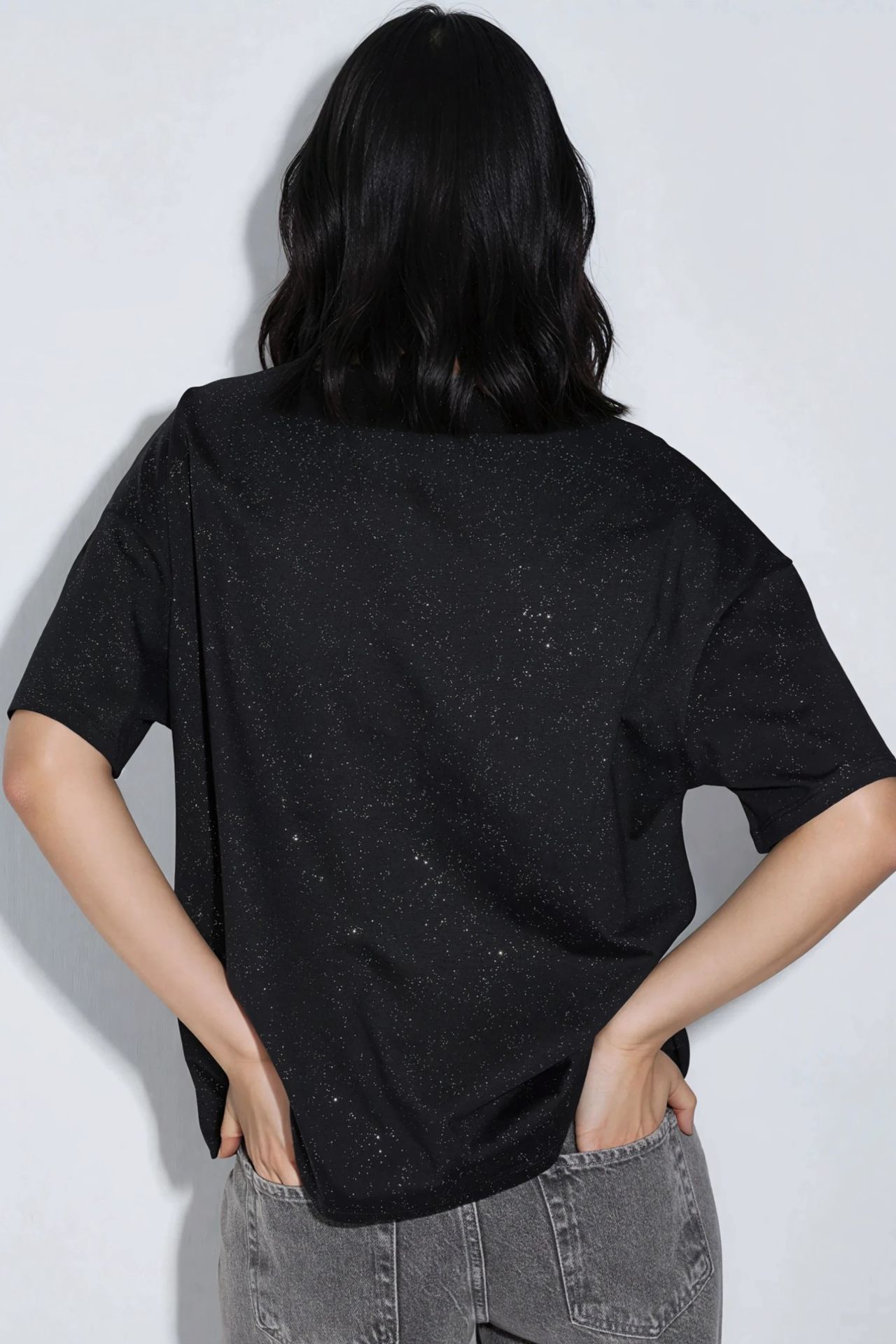 BUSEM Sequin Crew Neck Short Sleeve T-Shirt 3