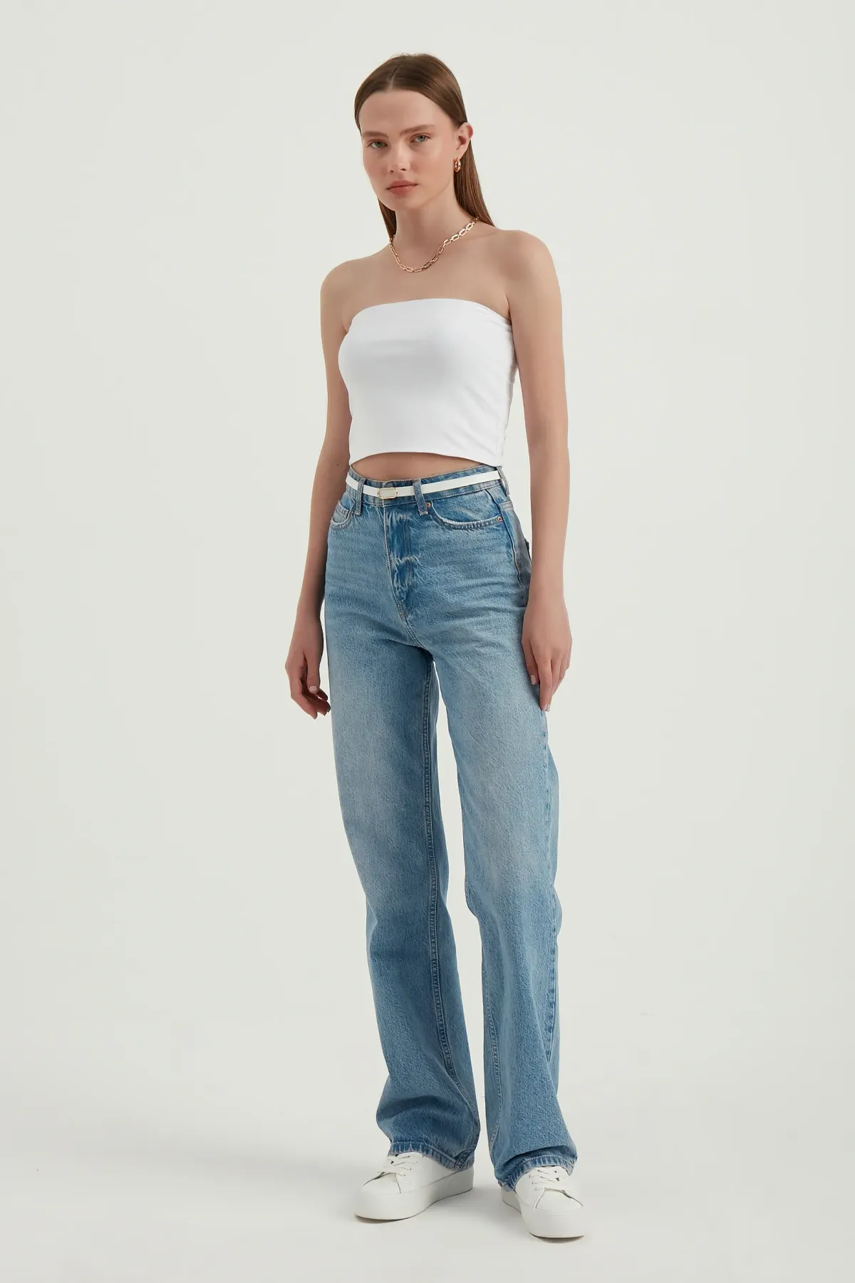 Strapless Basic Sleeveless Cropped Top 2