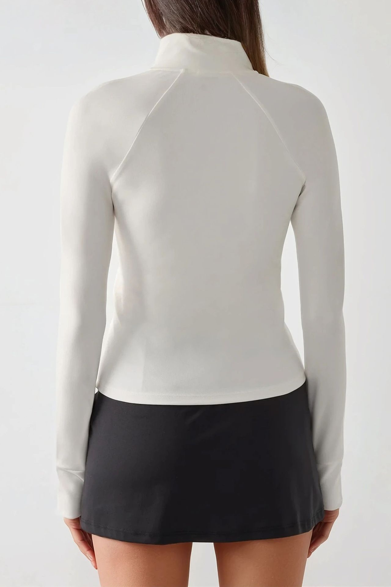 Fitted Knitted Turtleneck Active Top 6