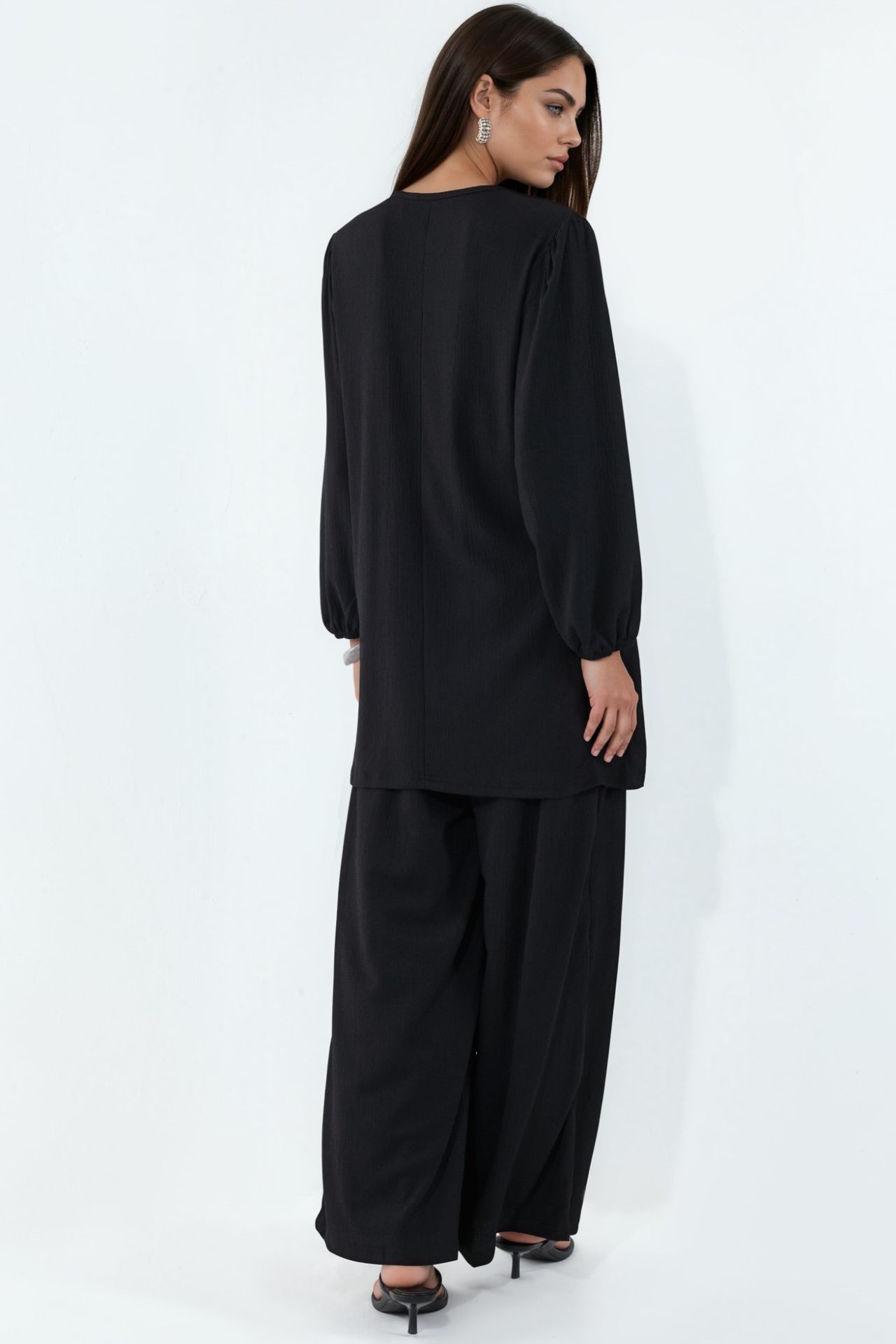 BDART Textured Long Sleeve Tunic and Wide Leg Pants Set 3
