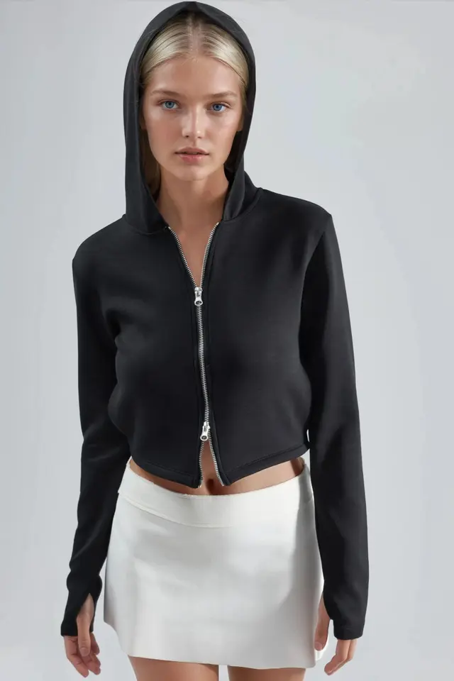 BUSEM Hooded Zip-Up Regular Fit Jacket