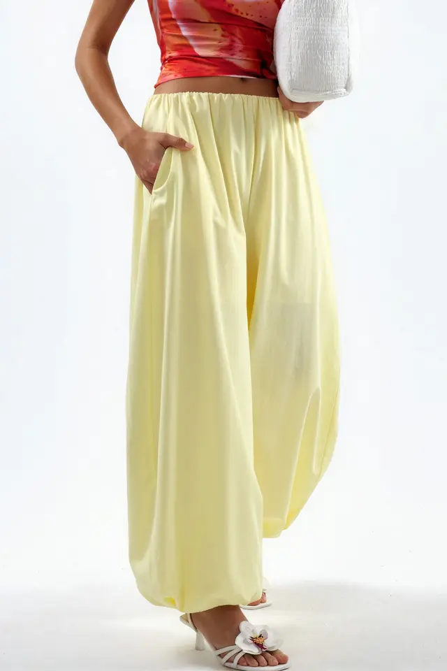 BUSEM Elastic Waist Balloon Pants
