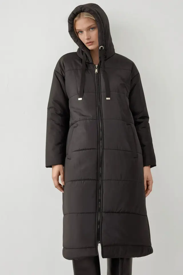 BDART Long Hooded Puffer Down Coat