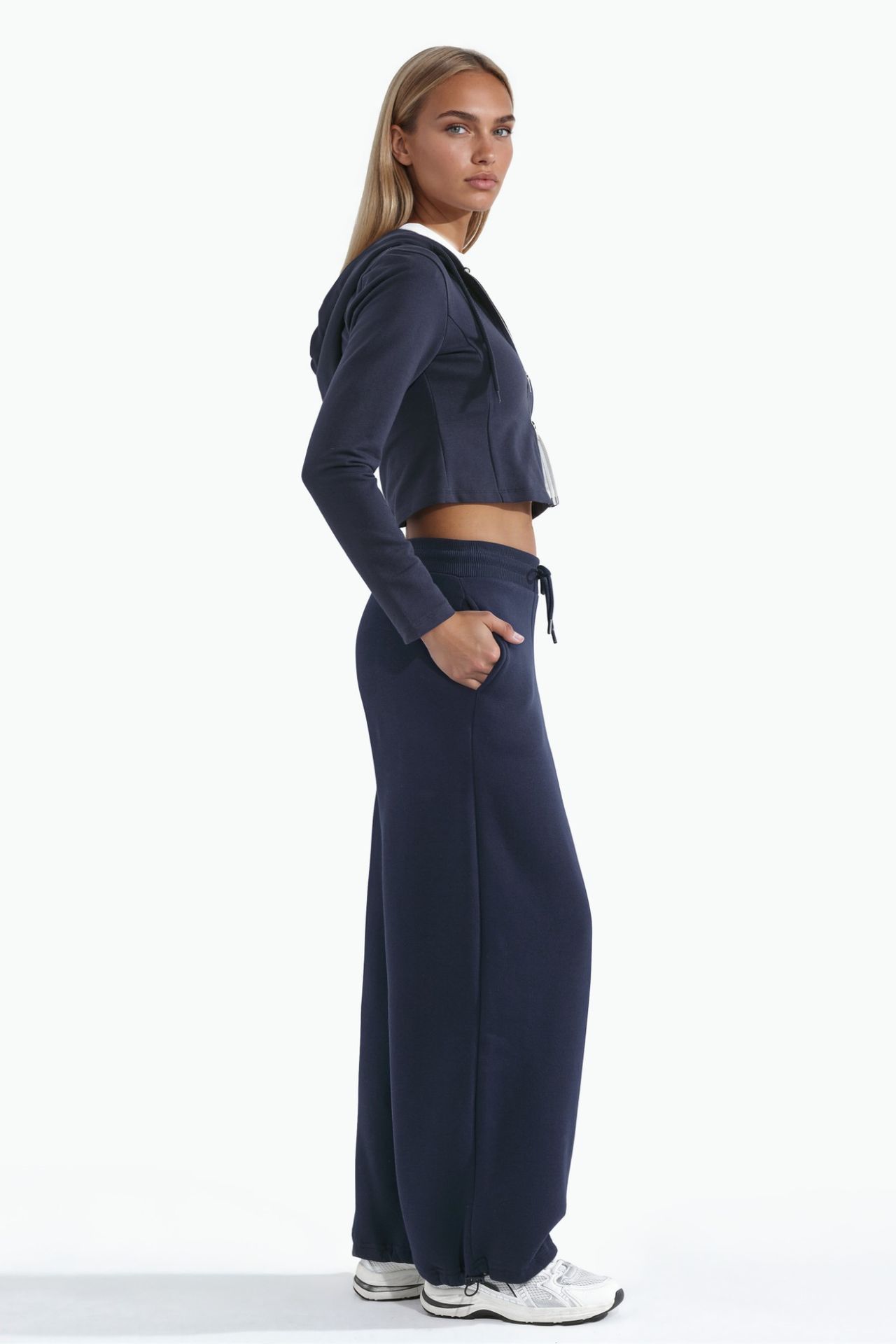 Barrel Fit Basic Raised Sweatpants