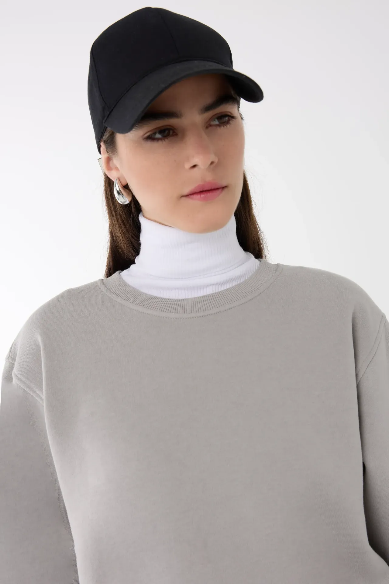 Crop Basic Sweatshirt