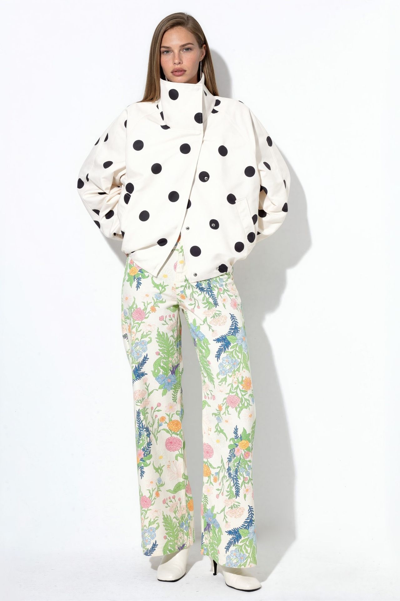 Polka Dot Bomber Jacket 7