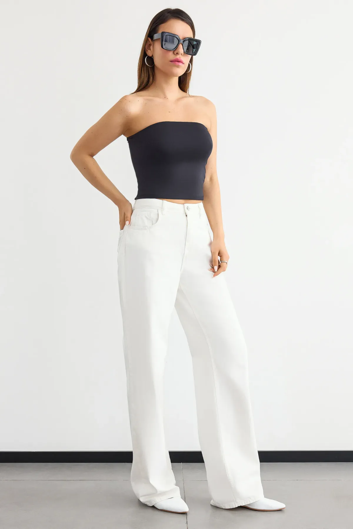 Strapless Crop Top 3