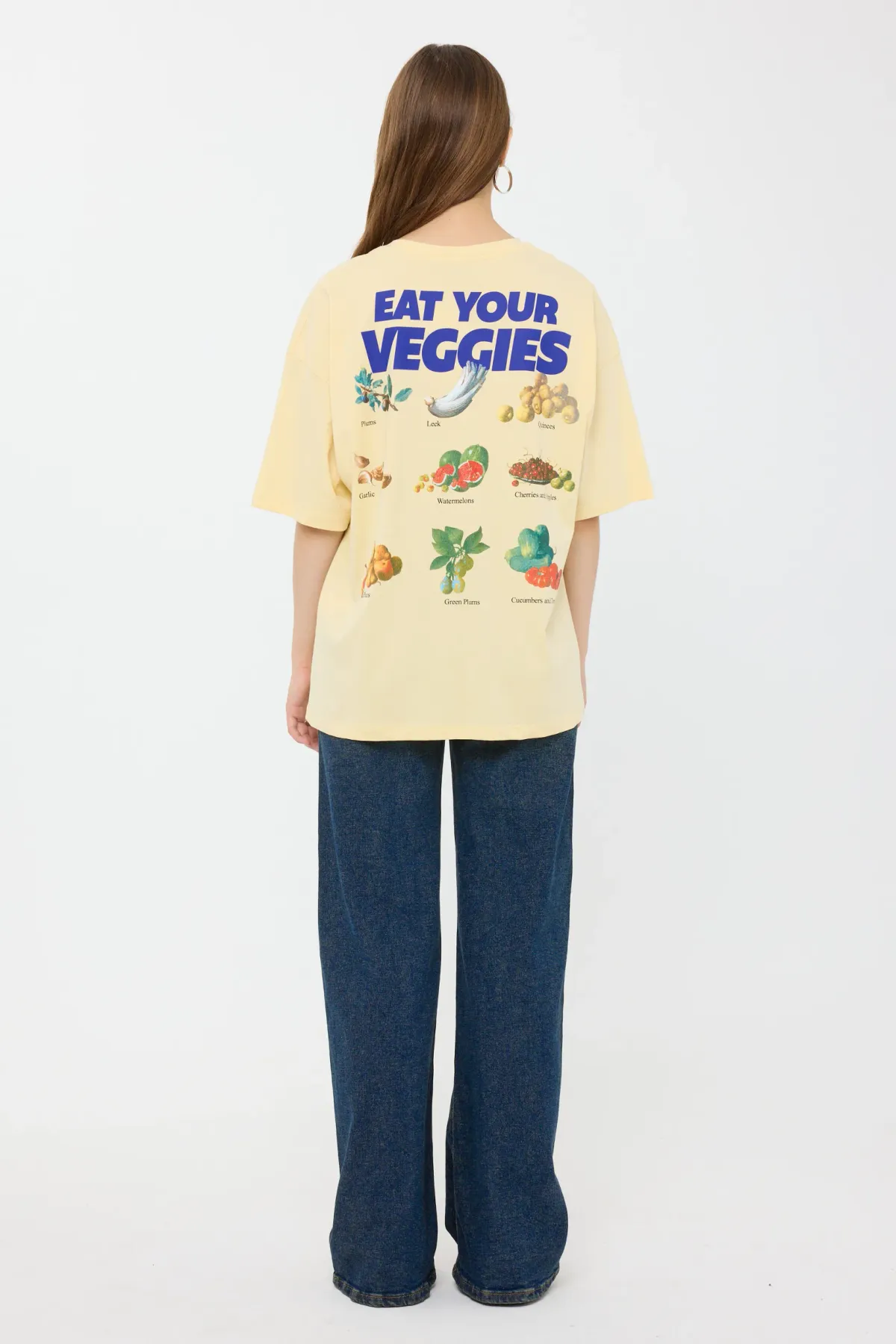 Oversized Round Neck Printed T-Shirt 4