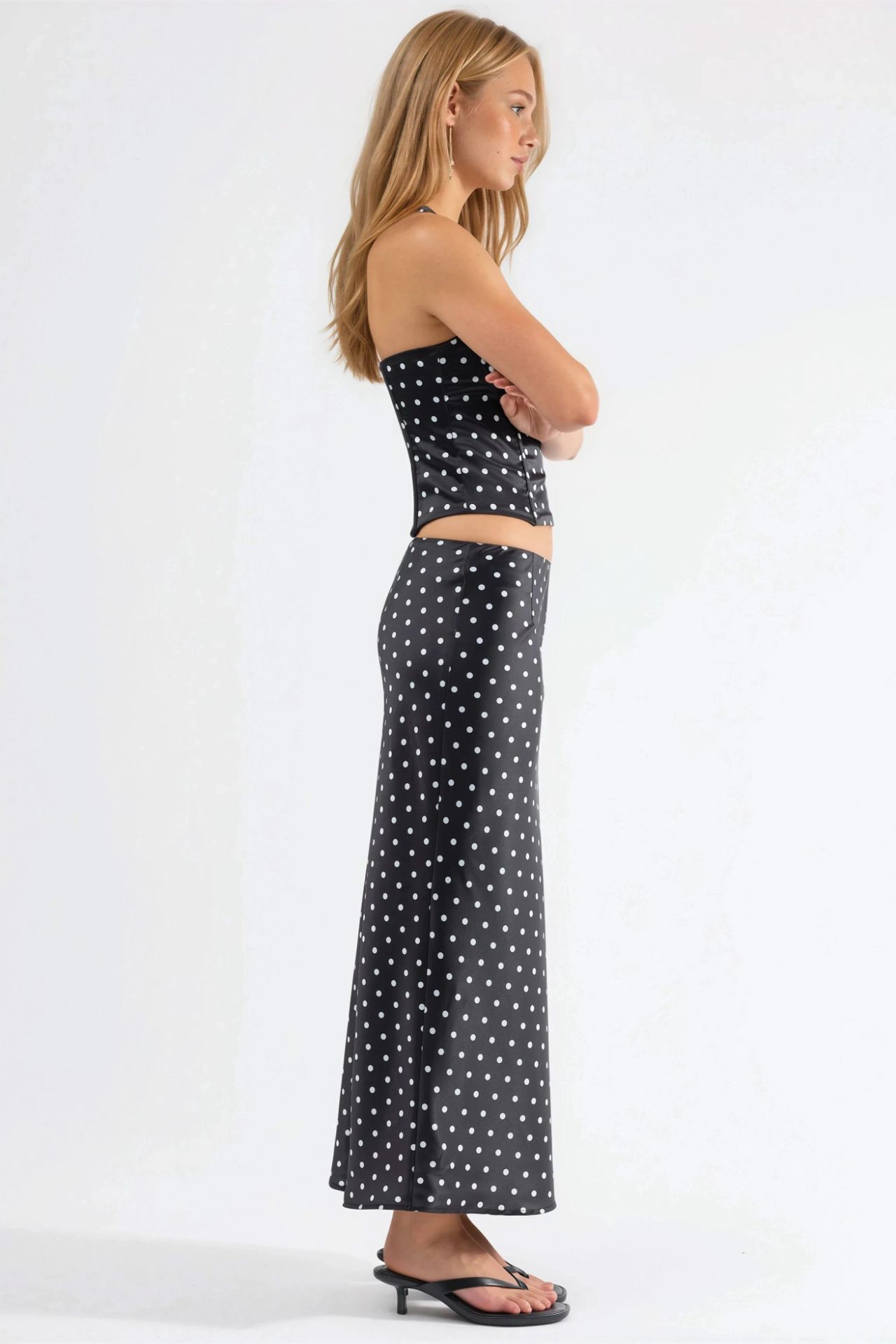 Polka Dot Maxi Skirt 3